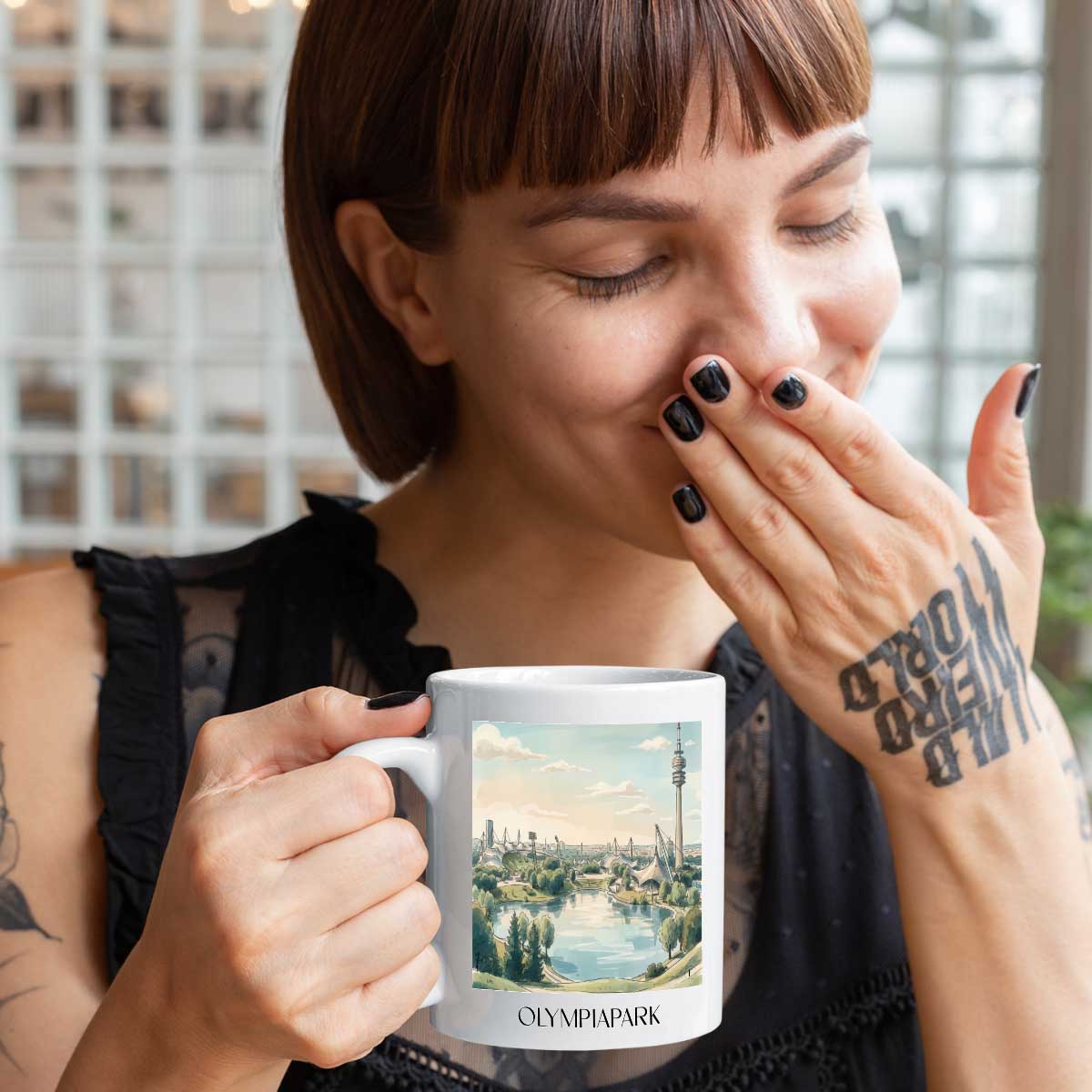 olympiapark-münchen-deutschland-kaffeebecher-aquarell