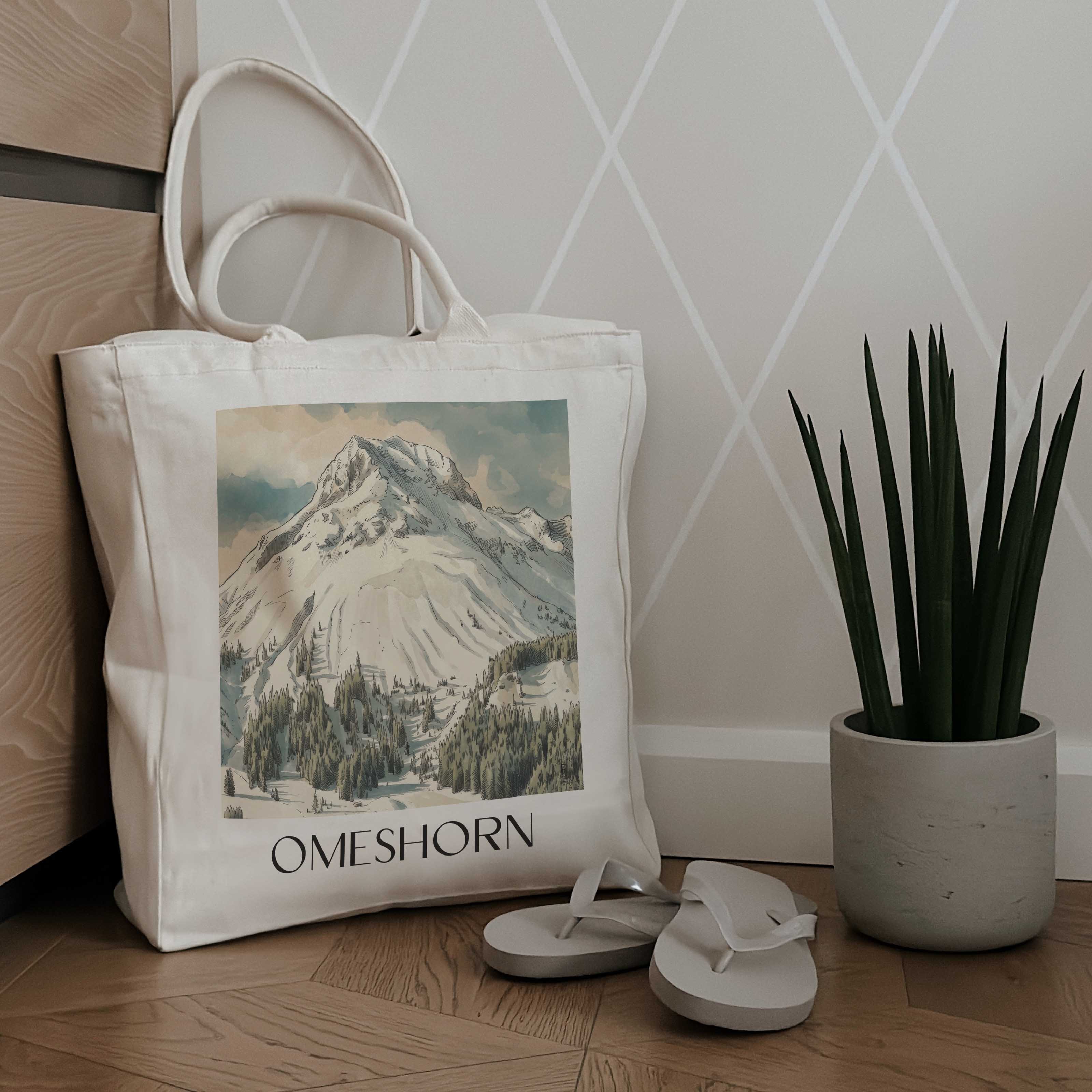 omeshorn-lech-am-arlberg-österreich-und-österreich-einkaufstasche-aquarell