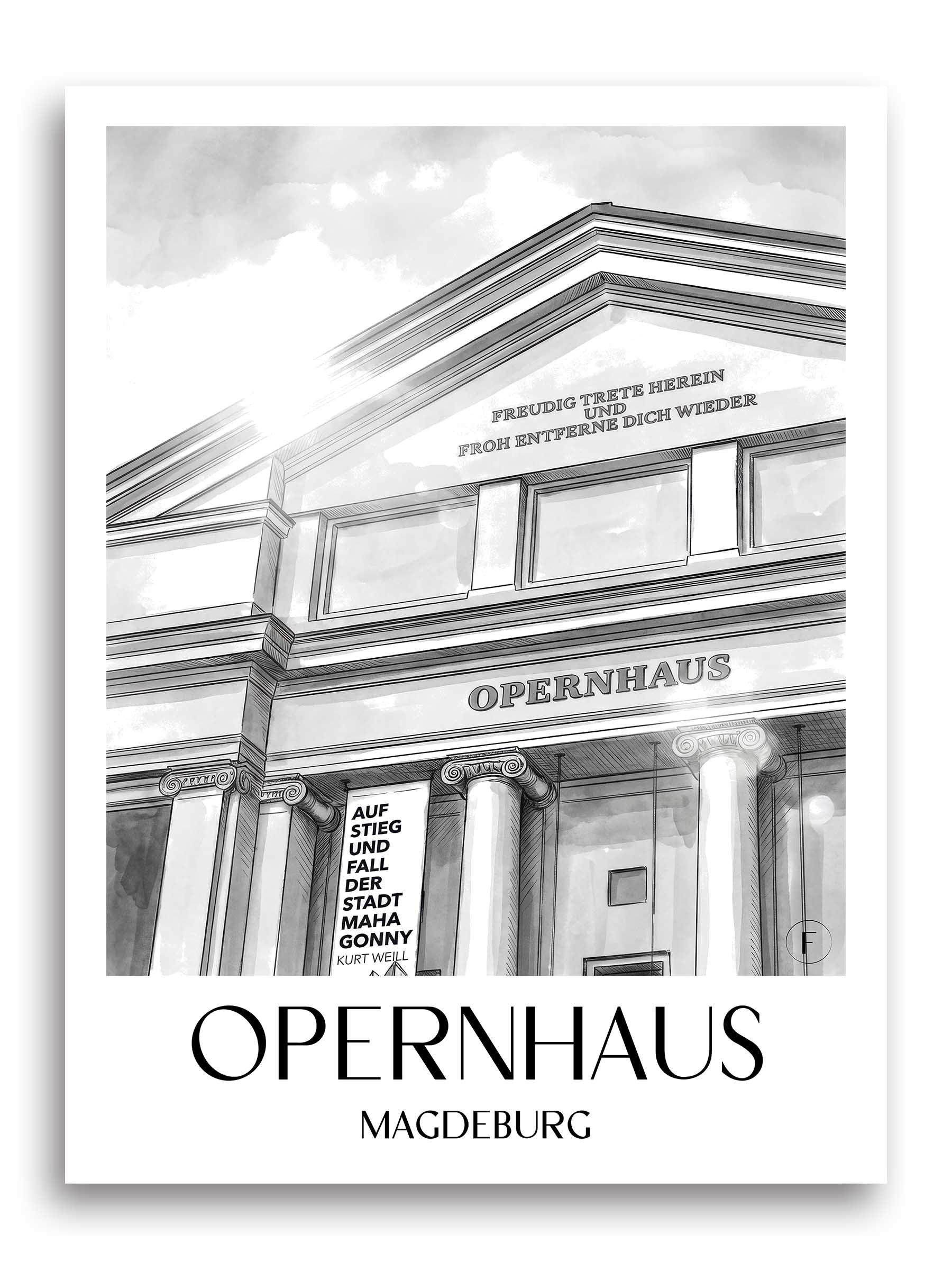 opernhaus-magdeburg-deutschland-poster-aquarell-schwarz-weiss