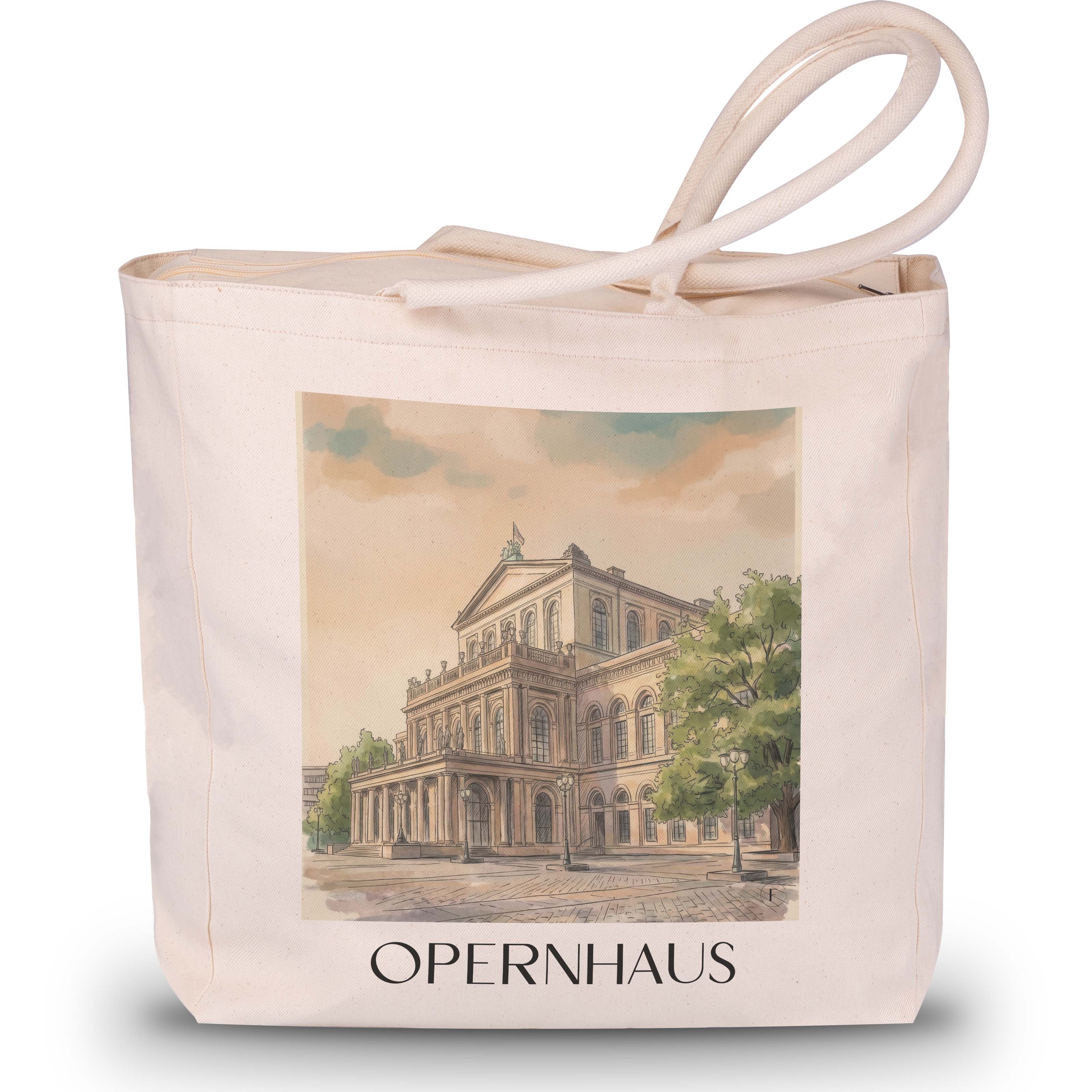 opernhaus-hannover-deutschland-einkaufstasche-aquarell