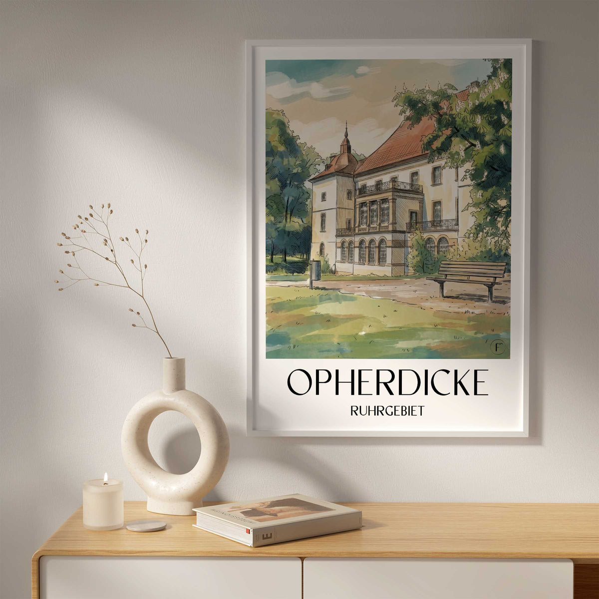 opherdicke-ruhrgebiet-deutschland-poster-aquarell