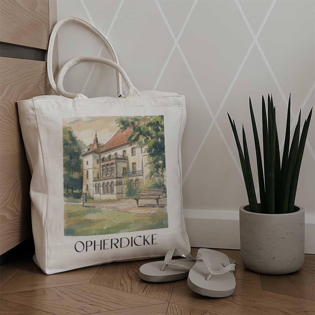 opherdicke-ruhrgebiet-deutschland-einkaufstasche-aquarell