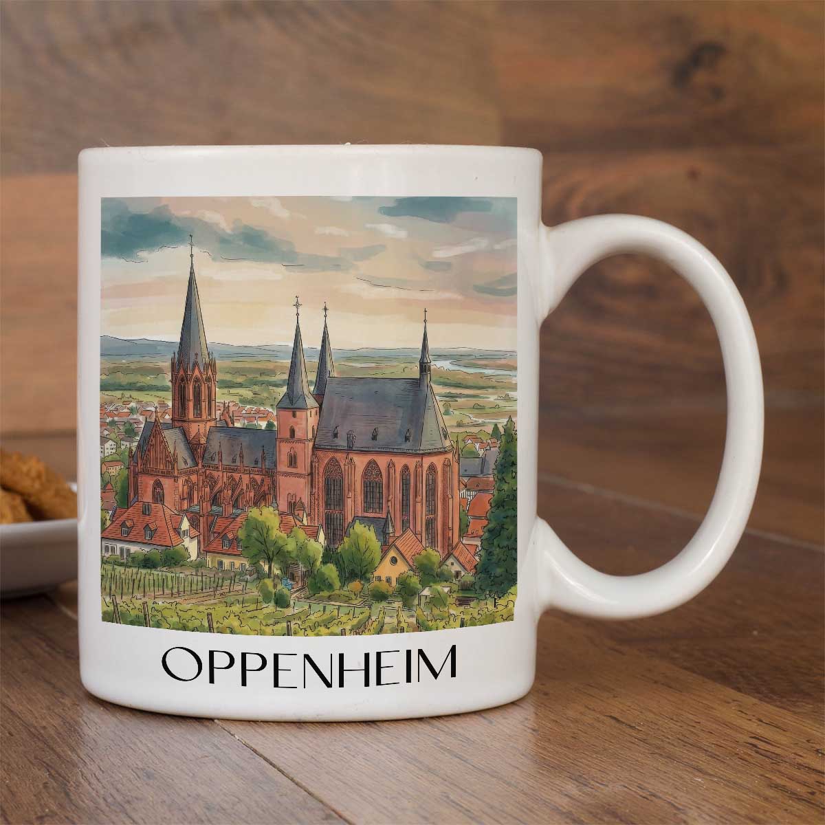 oppenheim-rheinhessen-deutschland-kaffeebecher-aquarell