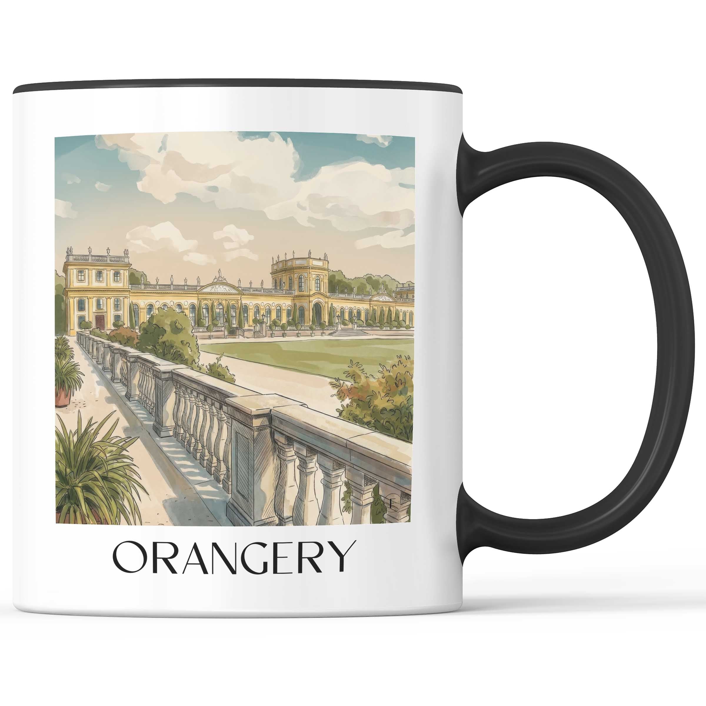 Orangerie Kaffeebecher - Kassel - Deutschland Becher - Kaffeetasse im Aquarell Stil - favplace