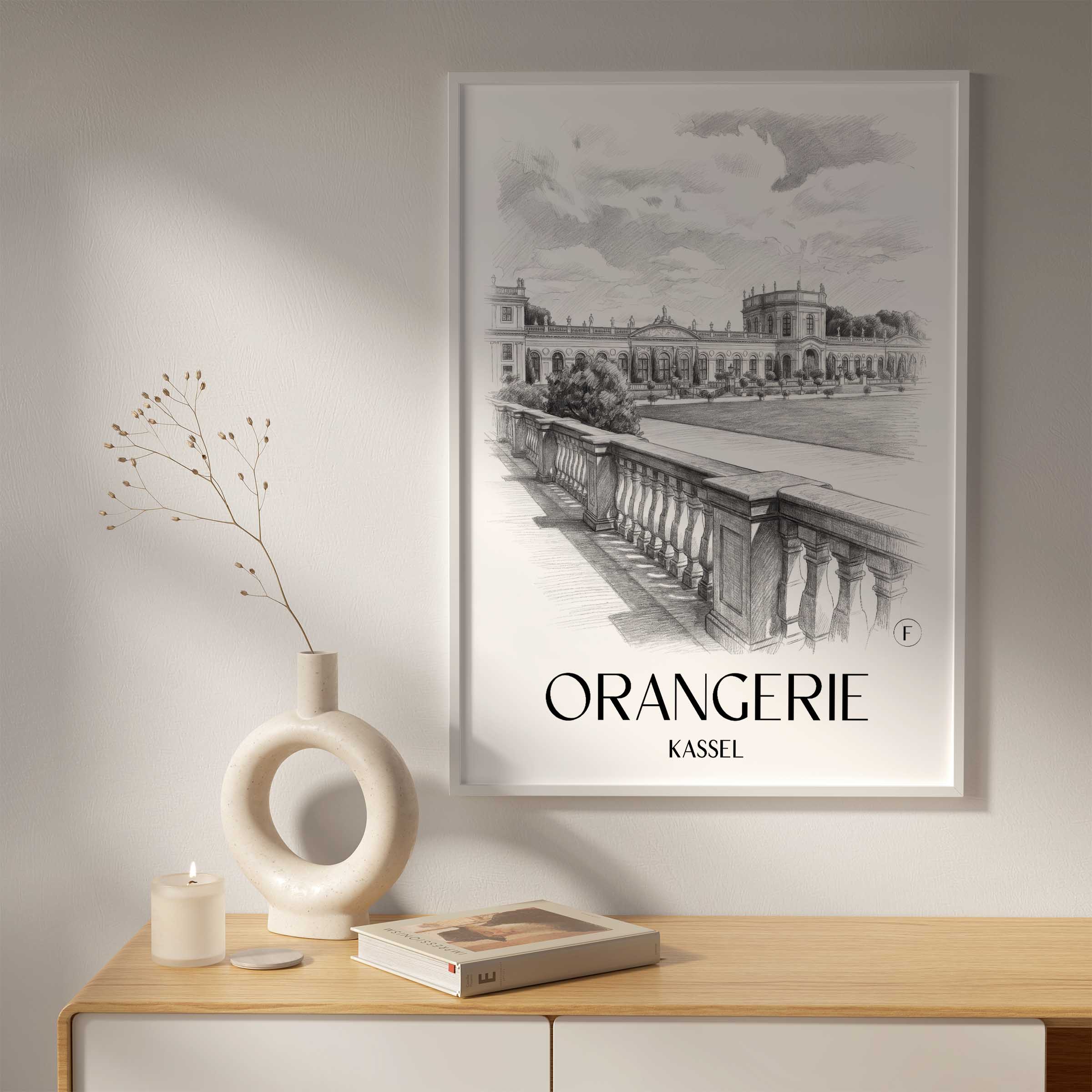 orangerie-kassel-deutschland-poster-bleistift-zeichnung-drawing