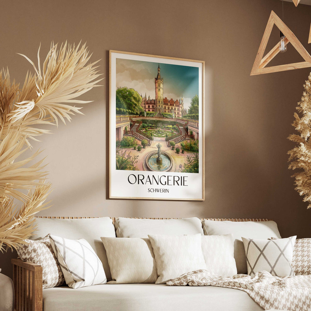 orangerie-schwerin-deutschland-poster-aquarell