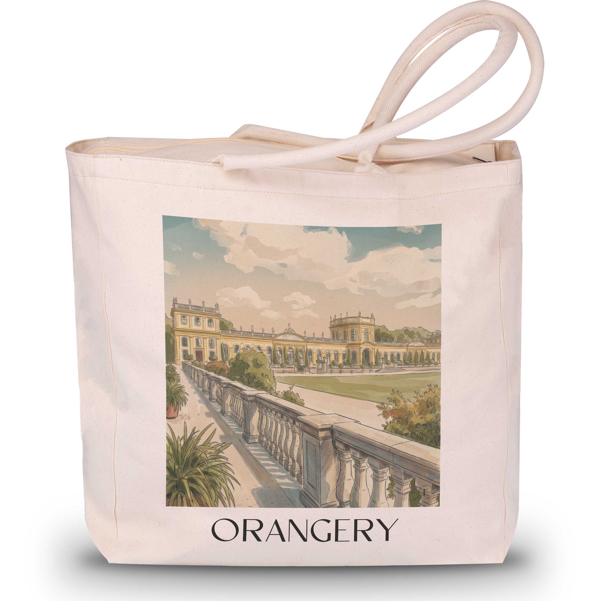 Orangerie Shopping Tasche - Kassel - Deutschland Tote Bag - Einkaufstasche im Aquarell Stil - favplace