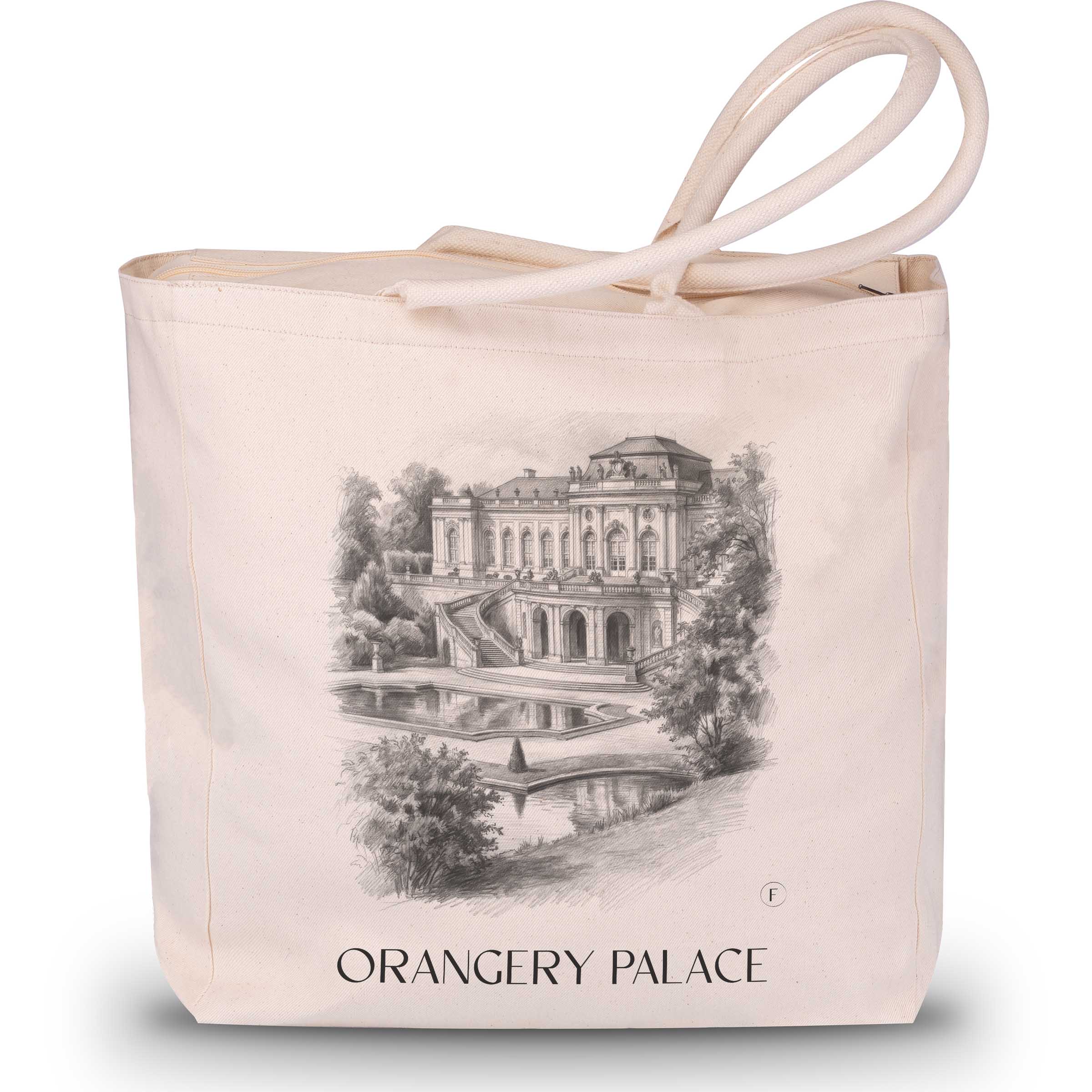 Orangerieschloss Shopping Tasche - Potsdam - Deutschland Tote Bag - Einkaufstasche im Zeichnung Stil
