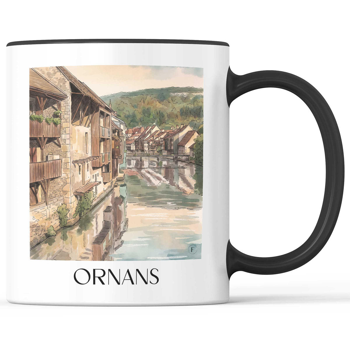 ornans-vallée-de-la-loue-frankreich-kaffeebecher-aquarell
