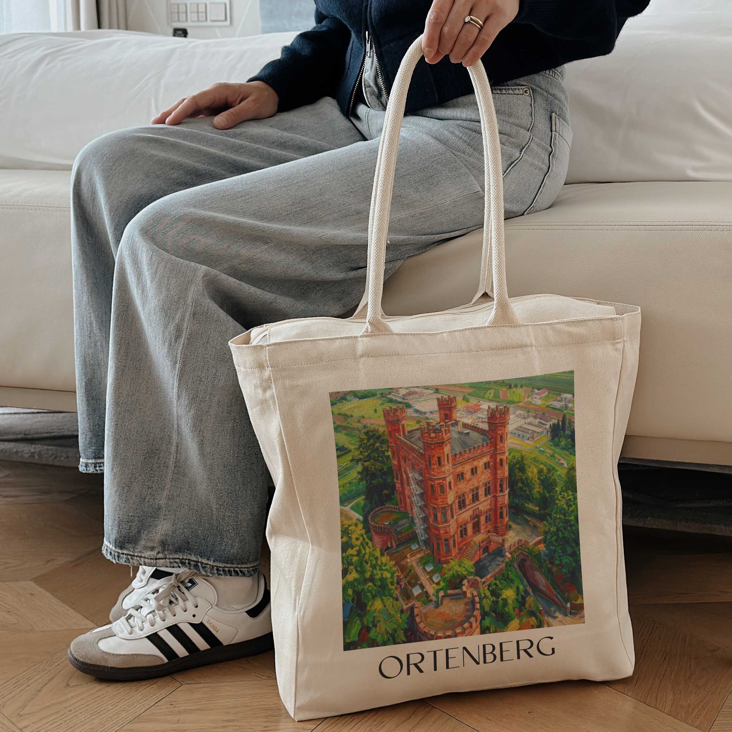 ortenberg-baden-württemberg-deutschland-einkaufstasche-oil-painting-oelgemaelde
