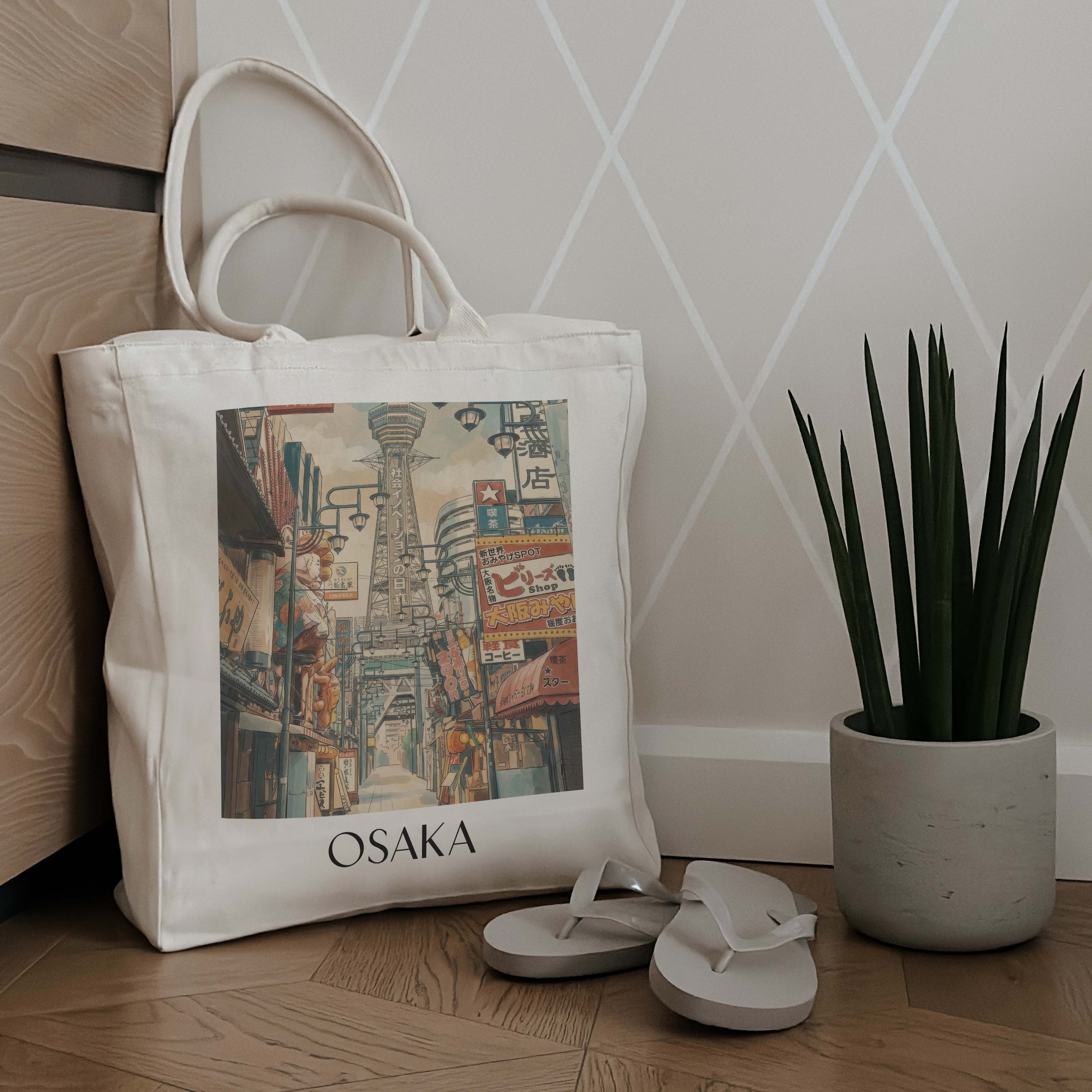 osaka-japan-einkaufstasche-aquarell
