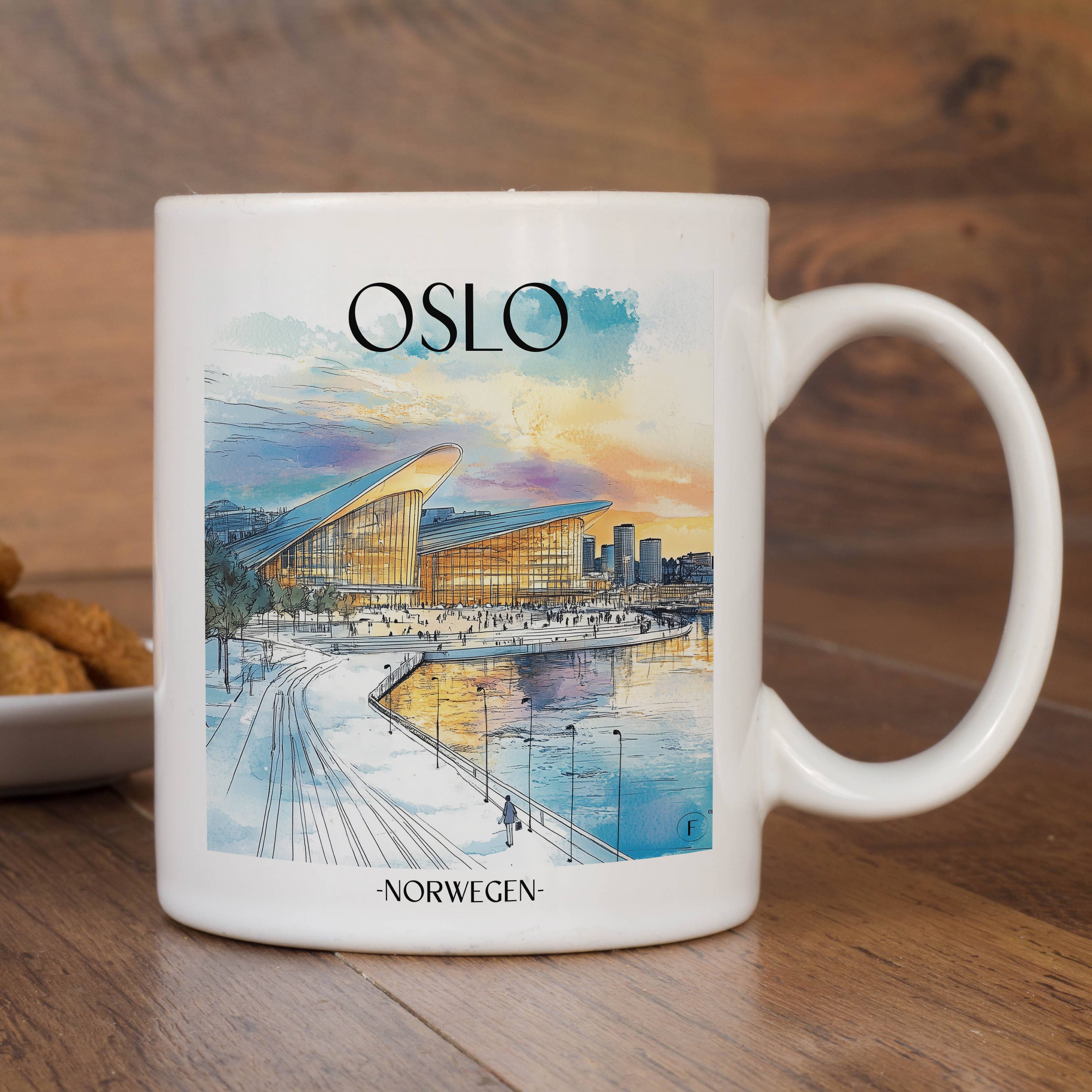 oslo-norwegen-einkaufstasche-aquarell