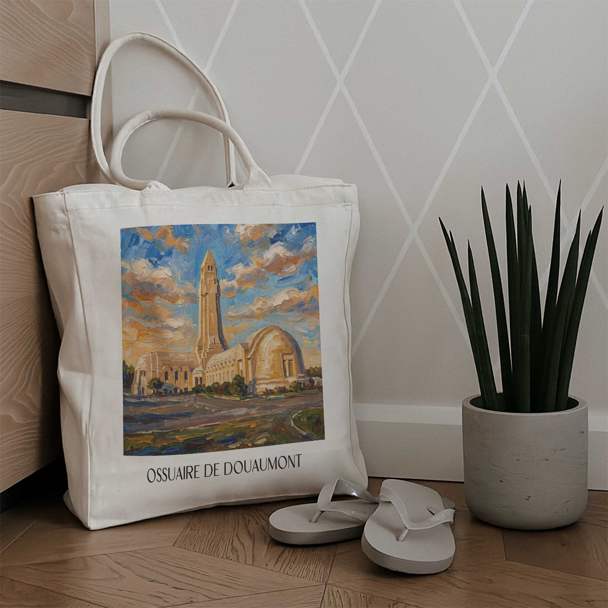 ossuaire-de-douaumont-verdun-frankreich-einkaufstasche-oil-painting-oelgemaelde