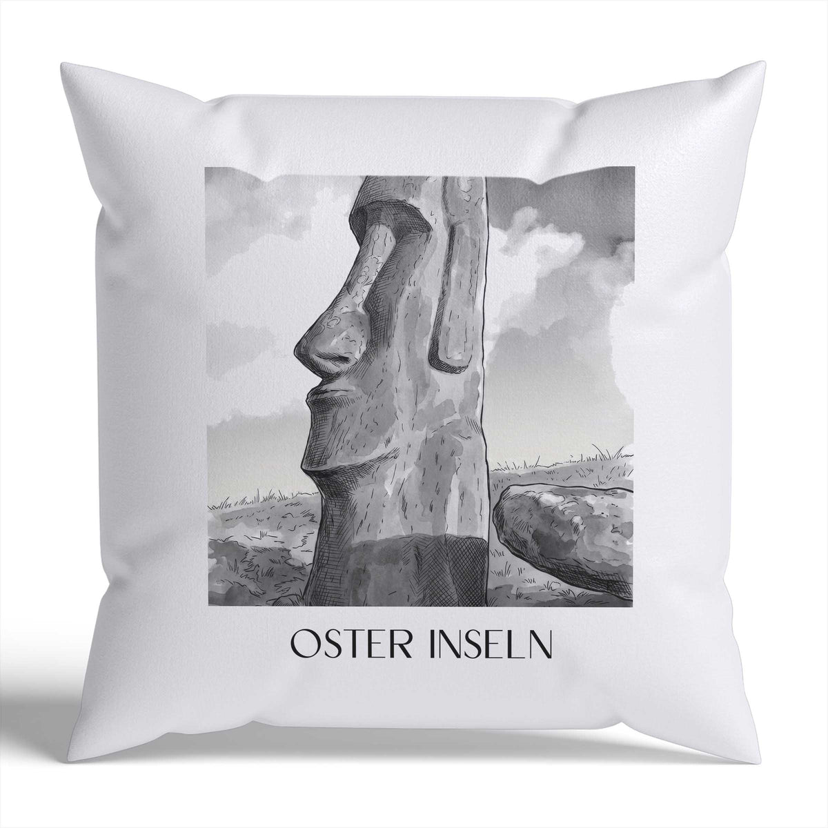oster-inseln-chile-chile-kissenbezug-aquarell-schwarz-weiss