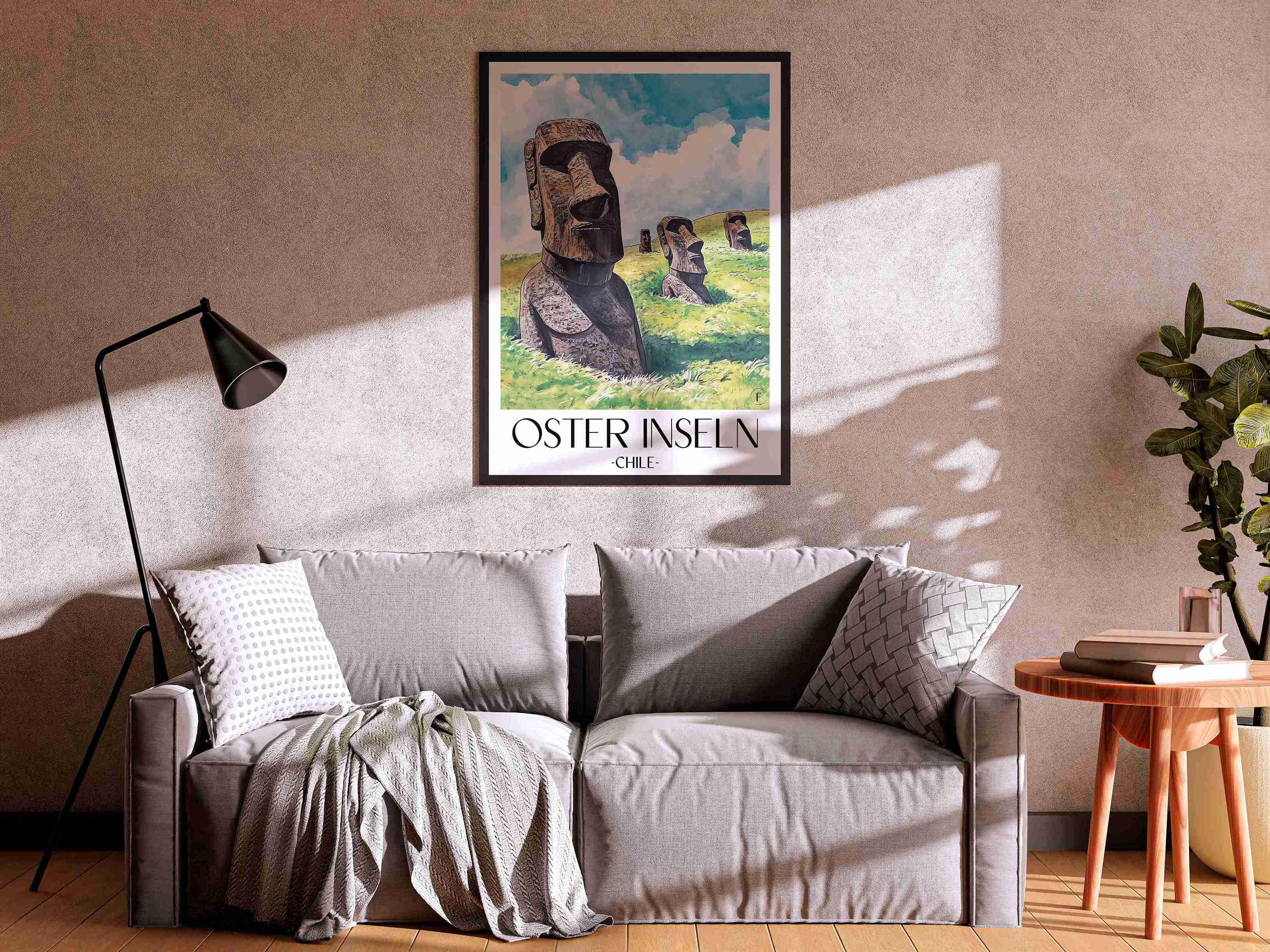 oster-inseln-chile-poster-aquarell