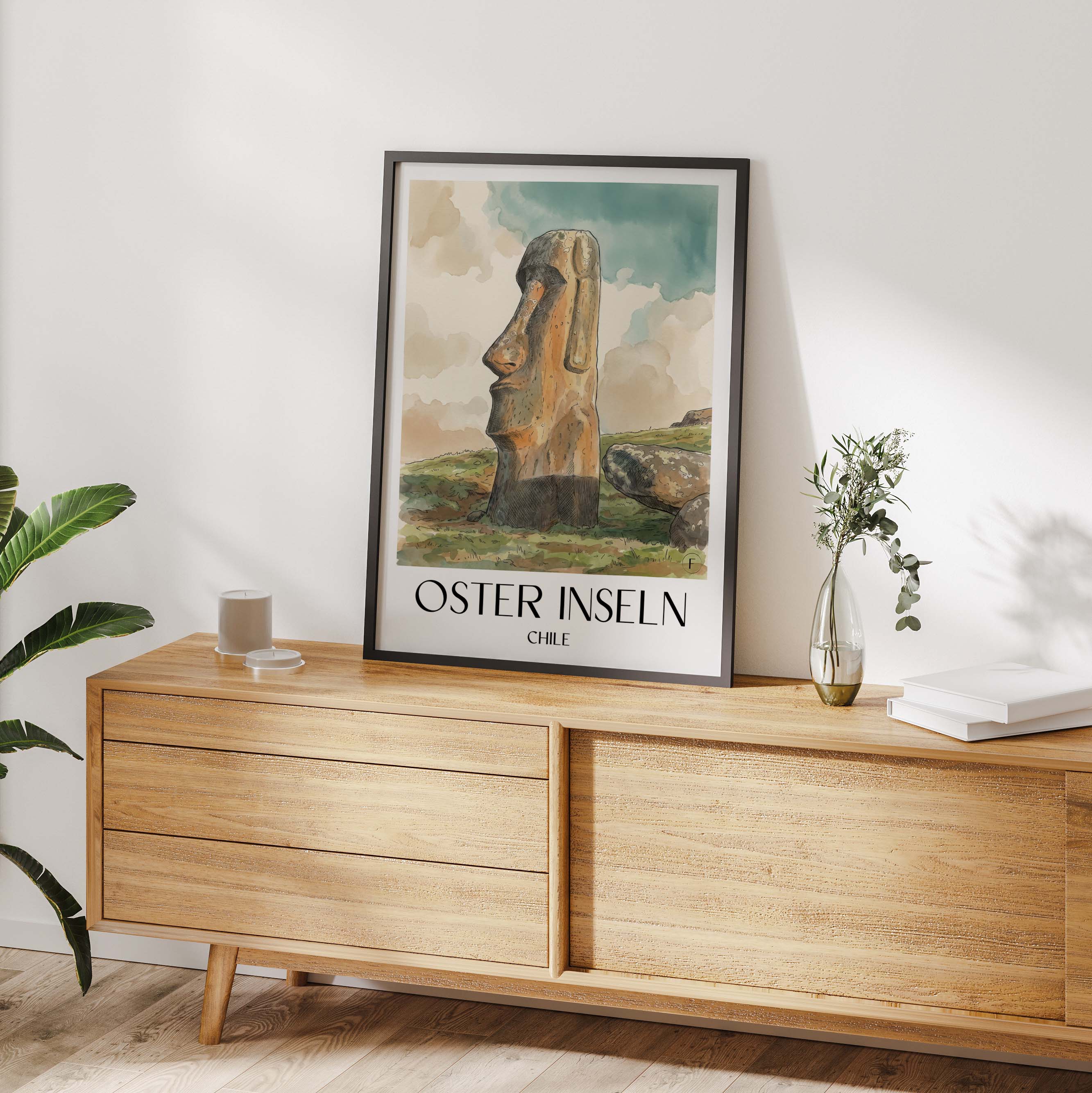 oster-inseln-chile-poster-aquarell