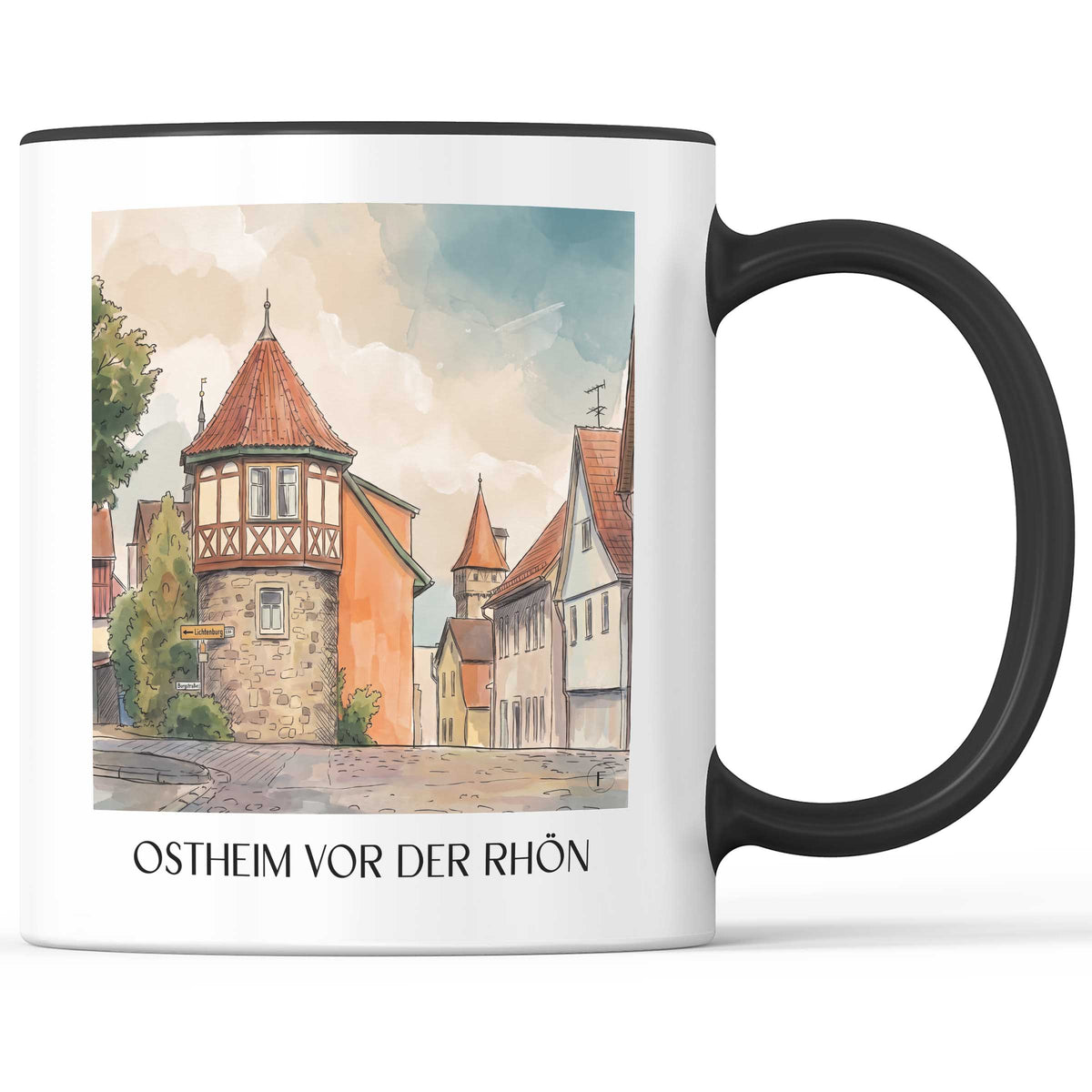 ostheim-vor-der-rhön-rhön-deutschland-kaffeebecher-aquarell