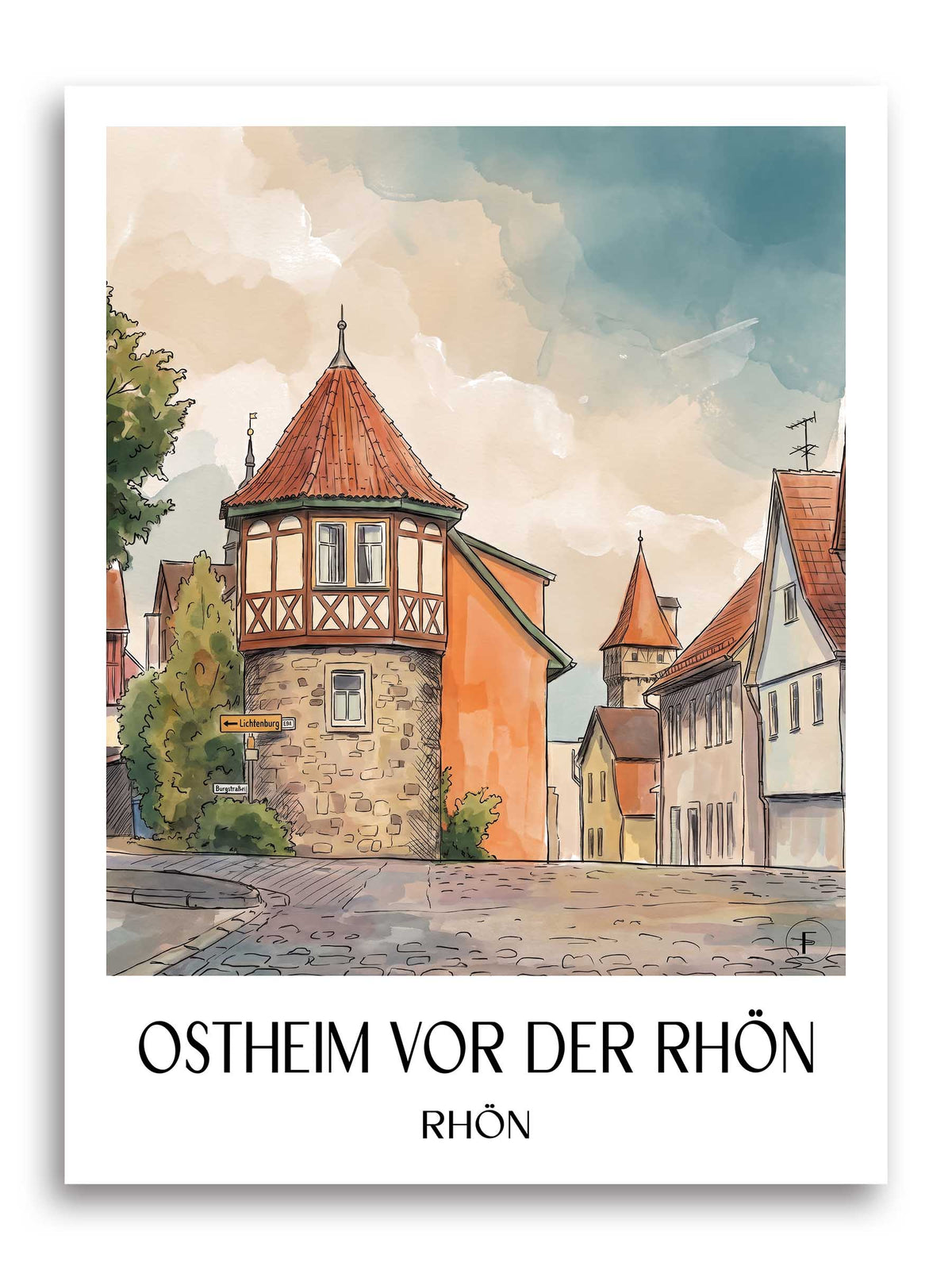 ostheim-vor-der-rhön-rhön-deutschland-poster-aquarell