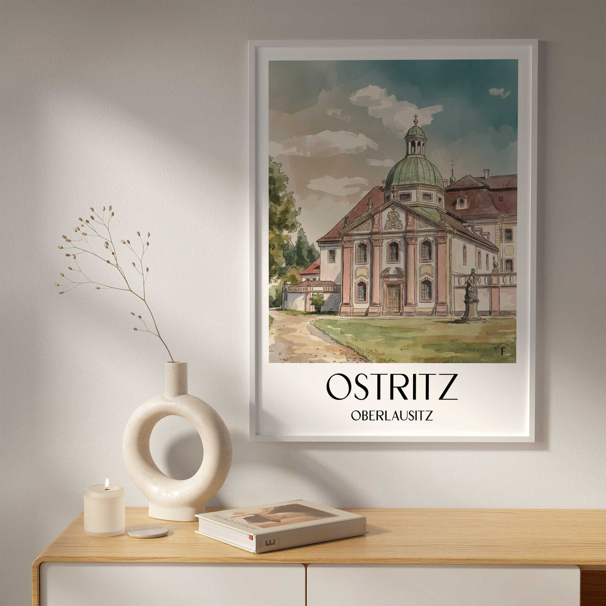 ostritz-oberlausitz-deutschland-poster-aquarell