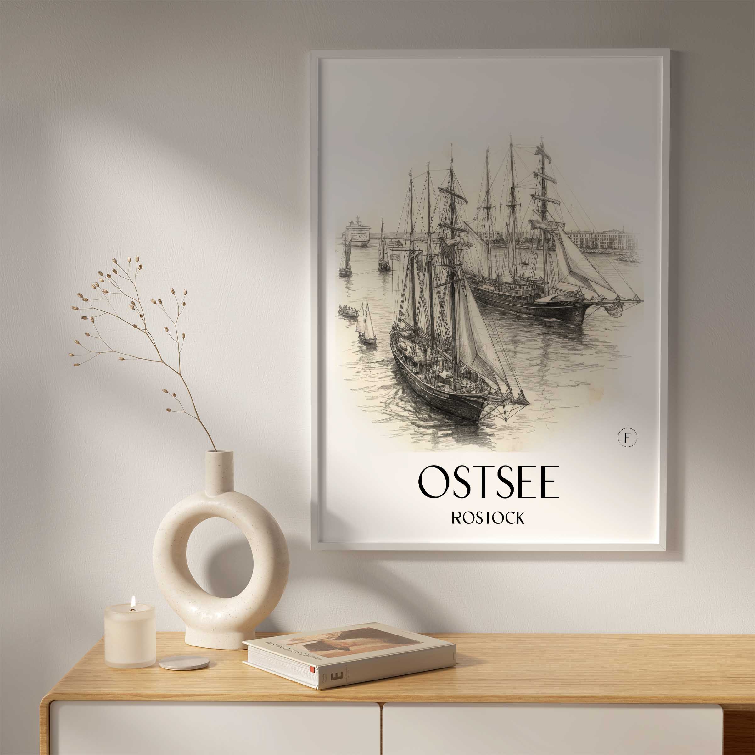 ostsee-rostock-deutschland-poster-bleistift-zeichnung-drawing