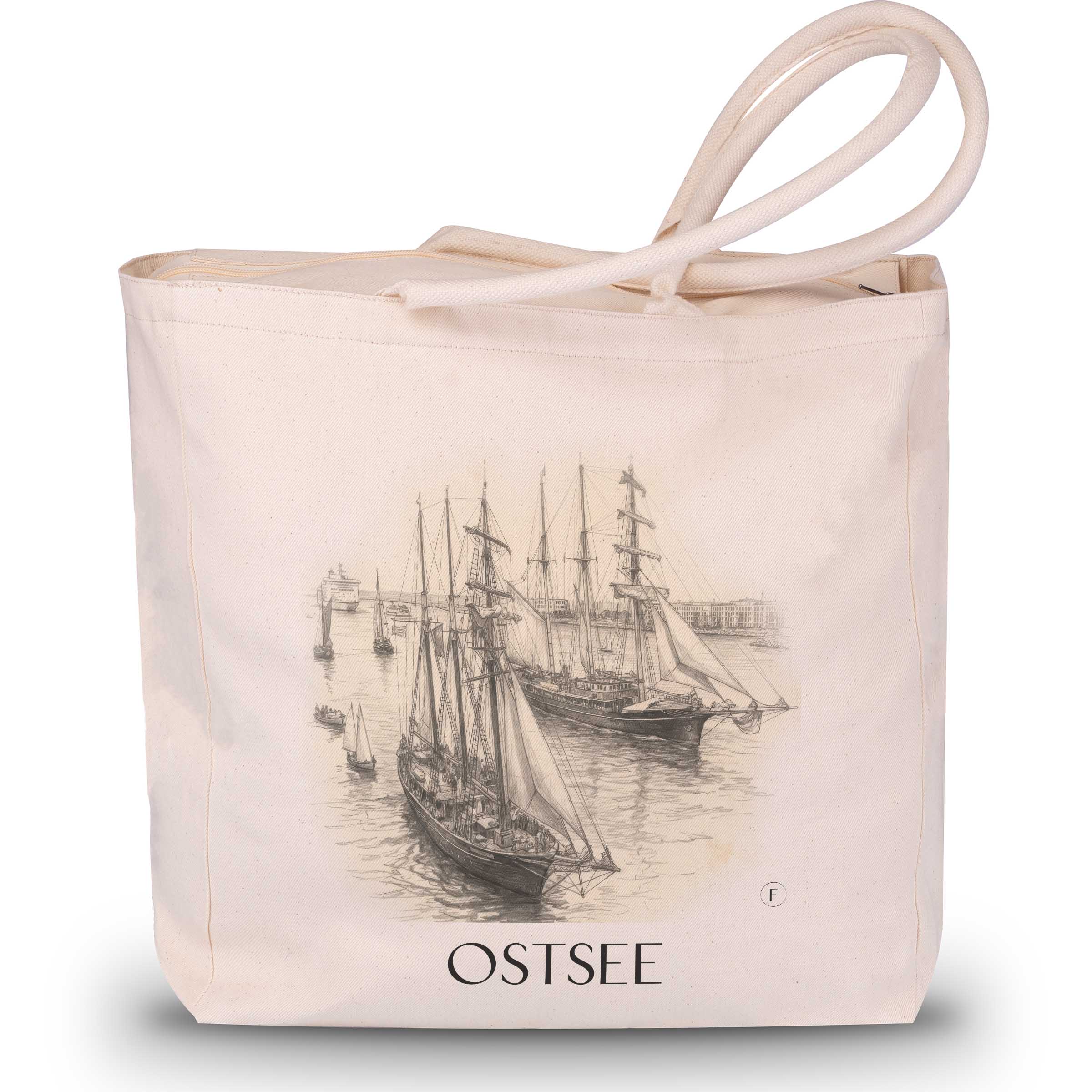 ostsee-rostock-deutschland-einkaufstasche-bleistift-zeichnung-drawing