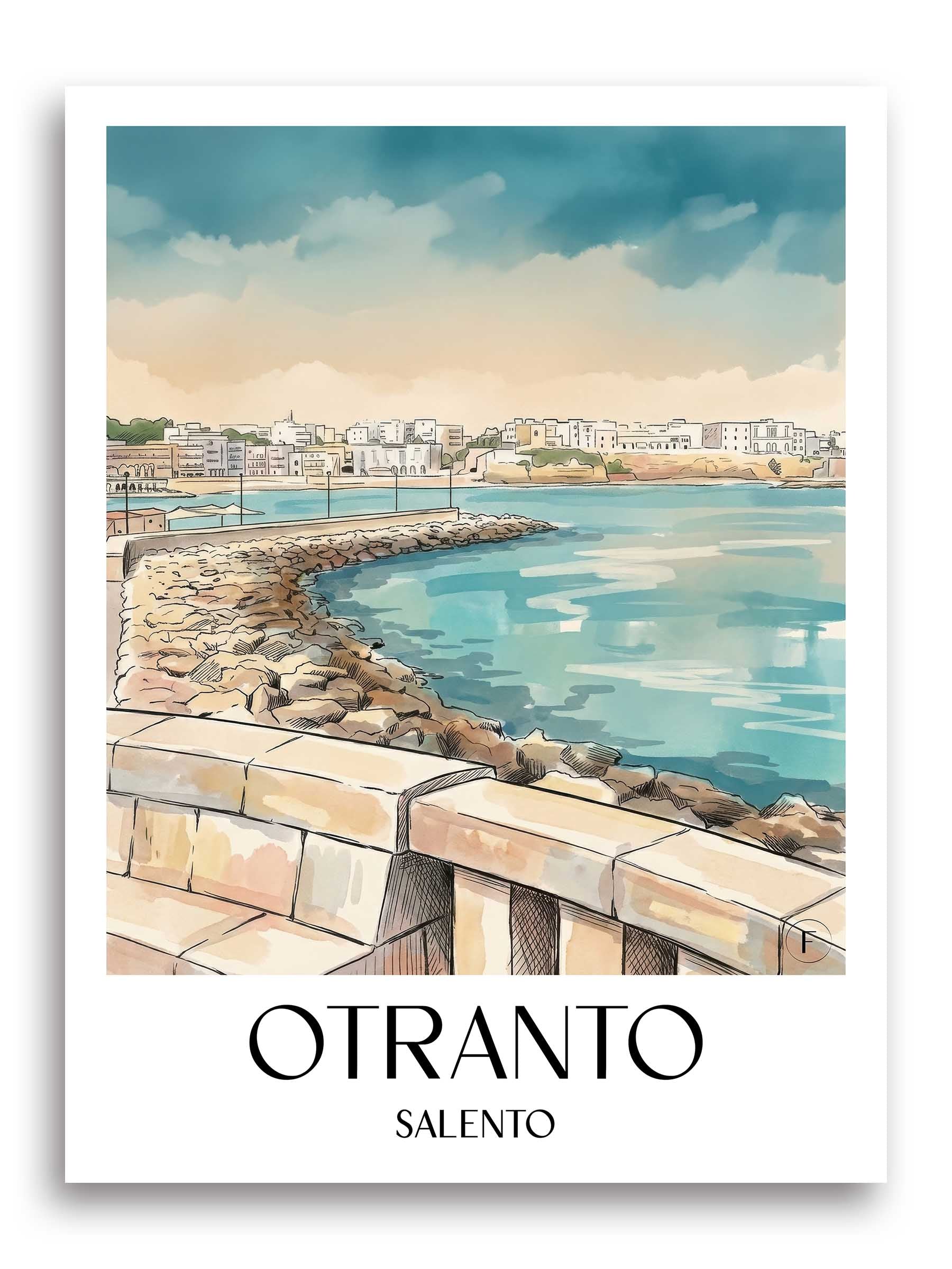 otranto-salento-italien-poster-aquarell