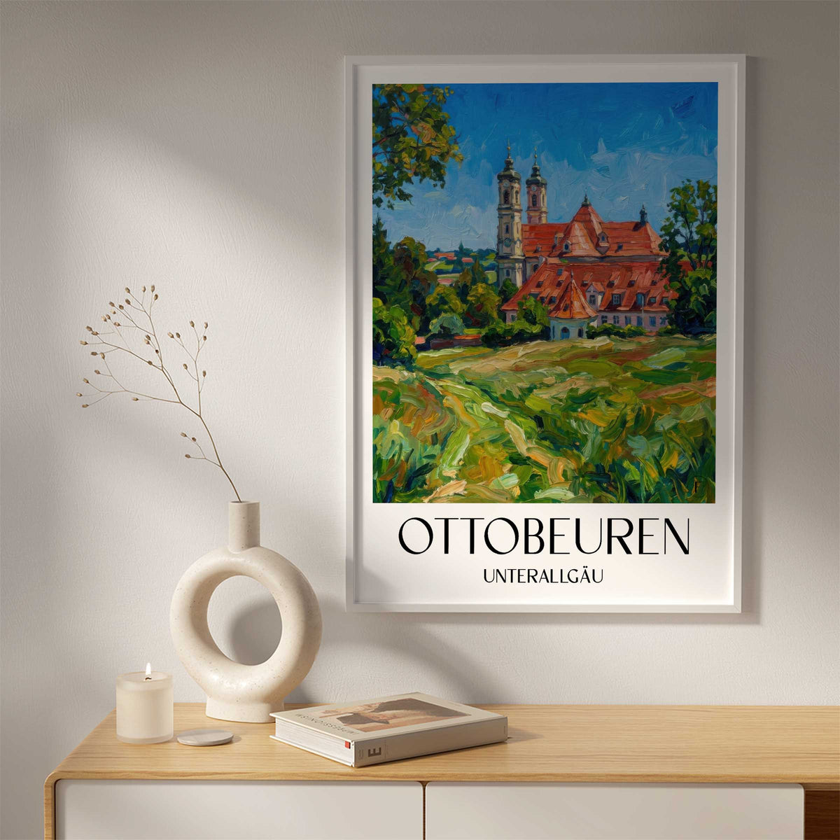 ottobeuren-unterallgäu-deutschland-poster-oil-painting-oelgemaelde