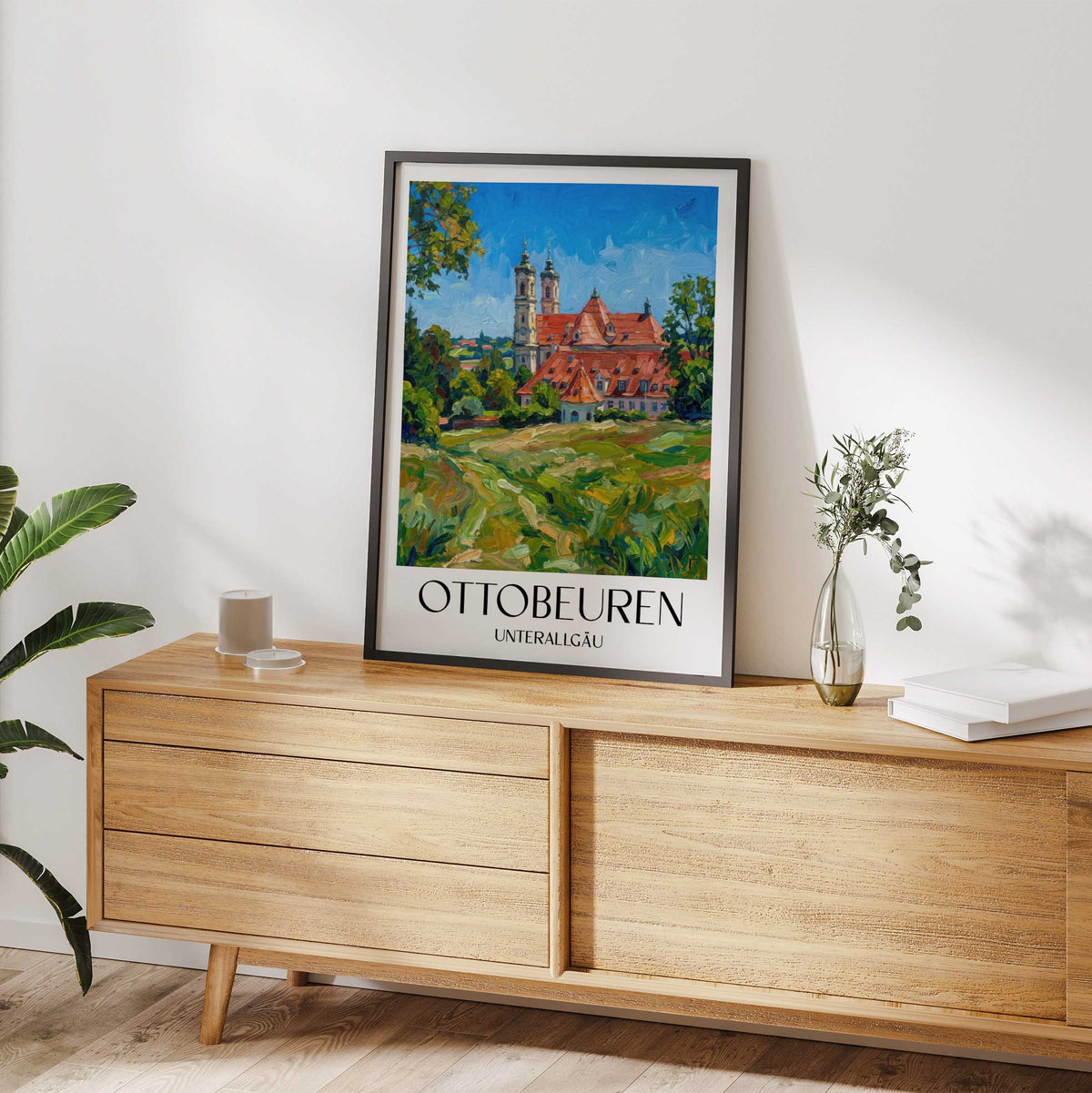 ottobeuren-unterallgäu-deutschland-poster-oil-painting-oelgemaelde