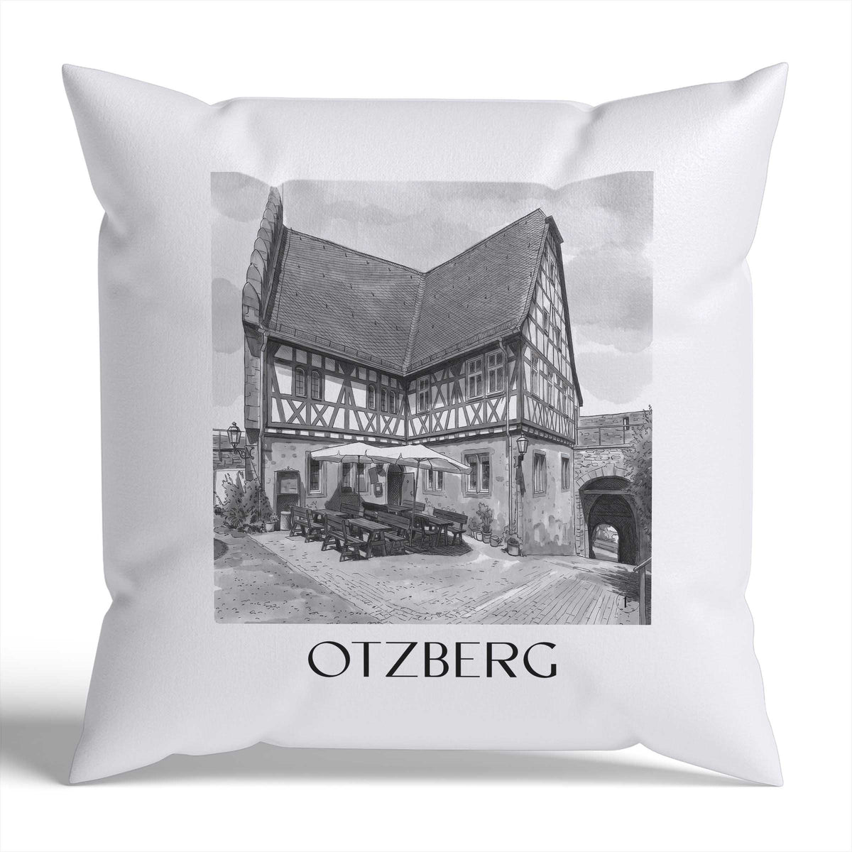 otzberg-odenwald-deutschland-kissenbezug-aquarell-schwarz-weiss