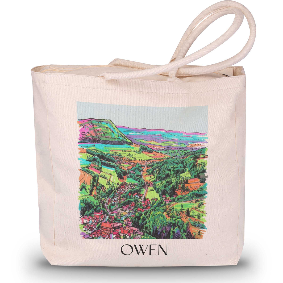Owen - Deutschland Tote Bag - Einkaufstasche im Tag Graffiti Stil - favplace