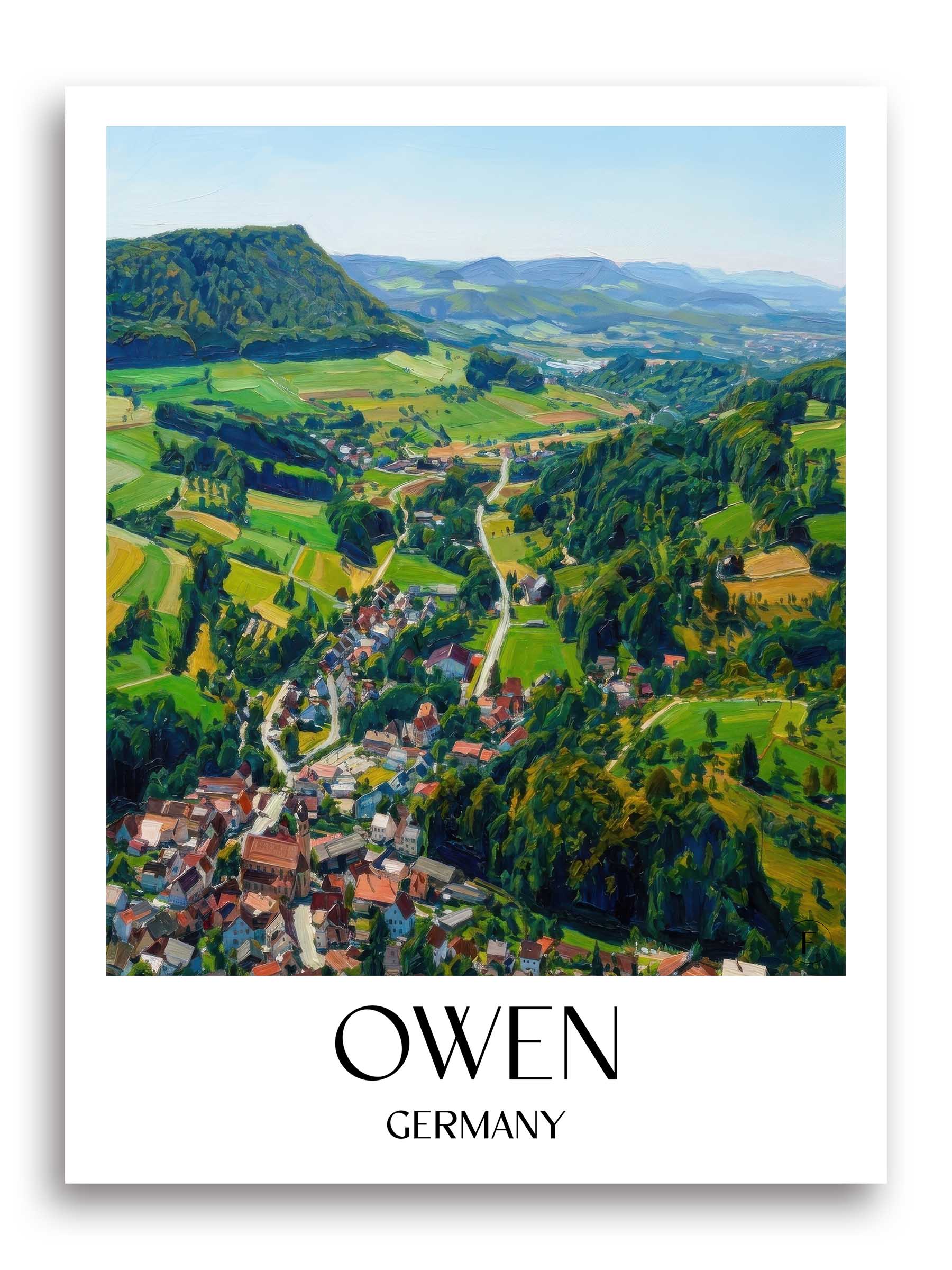 Owen Poster - - Deutschland Kunstdruck - Ölgemälde von A4 bis A1 - favplace