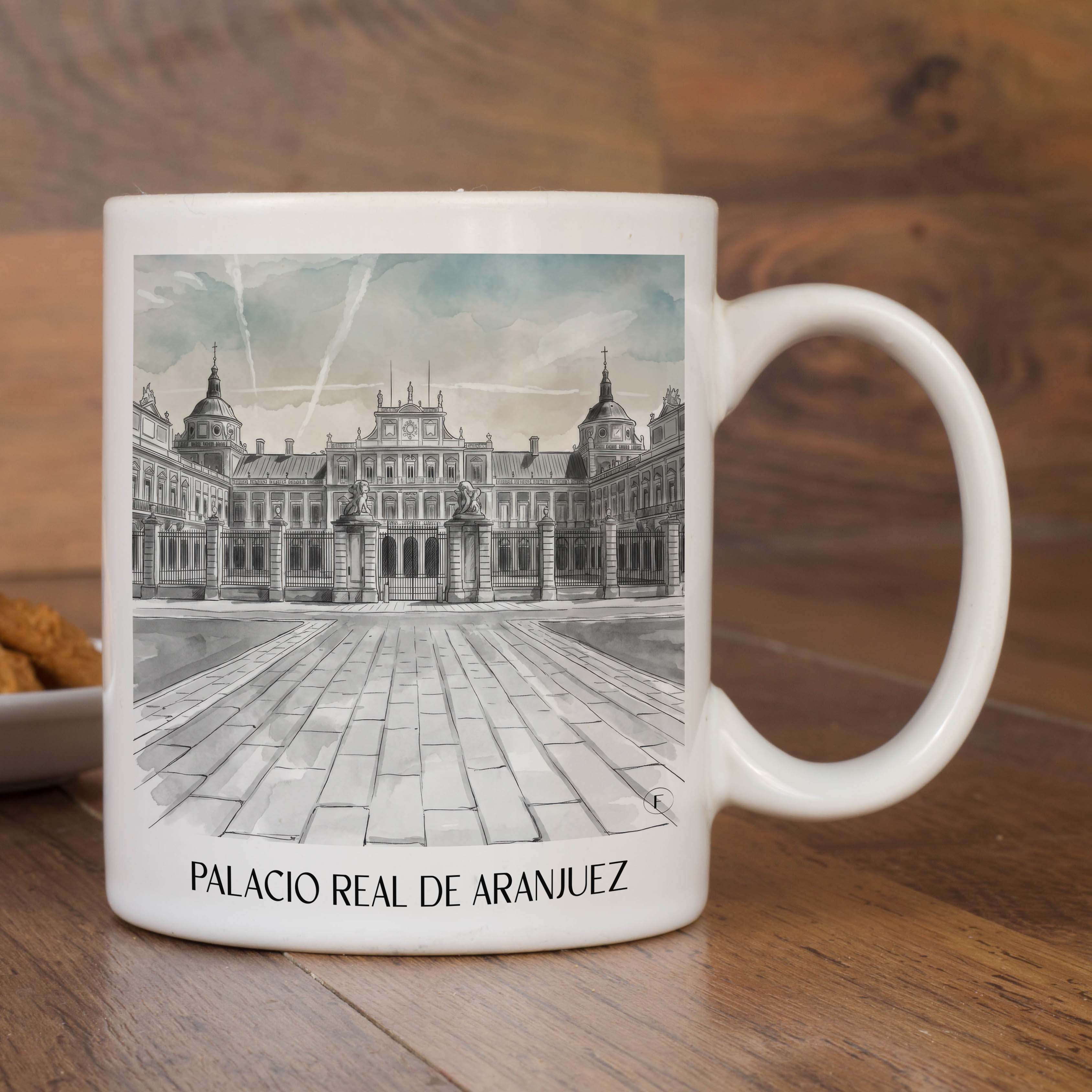 palacio-real-aranjuez-spanien-kaffeebecher-aquarell-schwarz-weiss