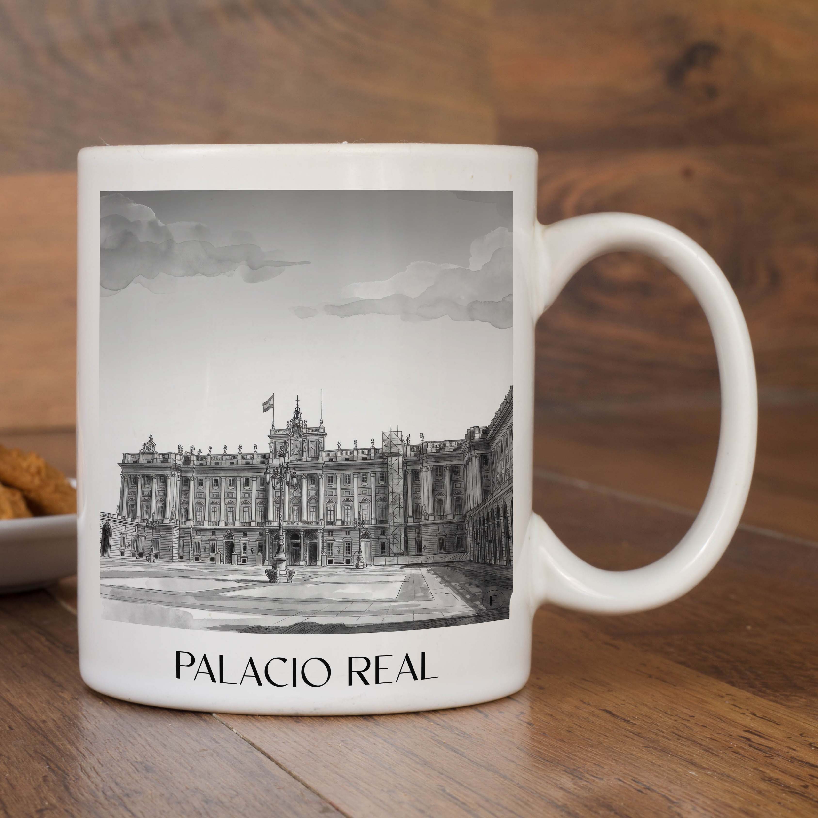 palacio-real-madrid-spanien-kaffeebecher-aquarell-schwarz-weiss