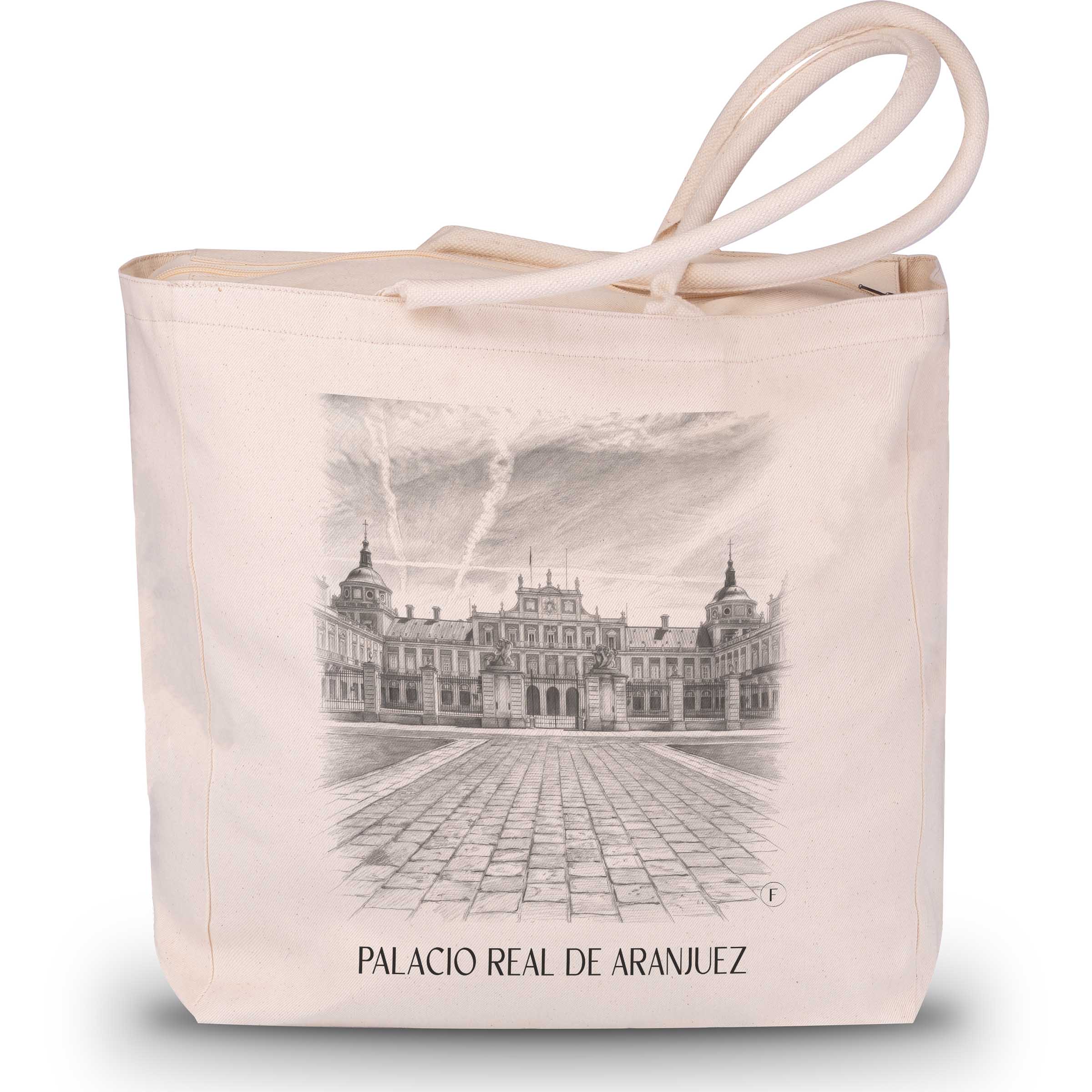 palacio-real-aranjuez-spanien-einkaufstasche-bleistift-zeichnung-drawing