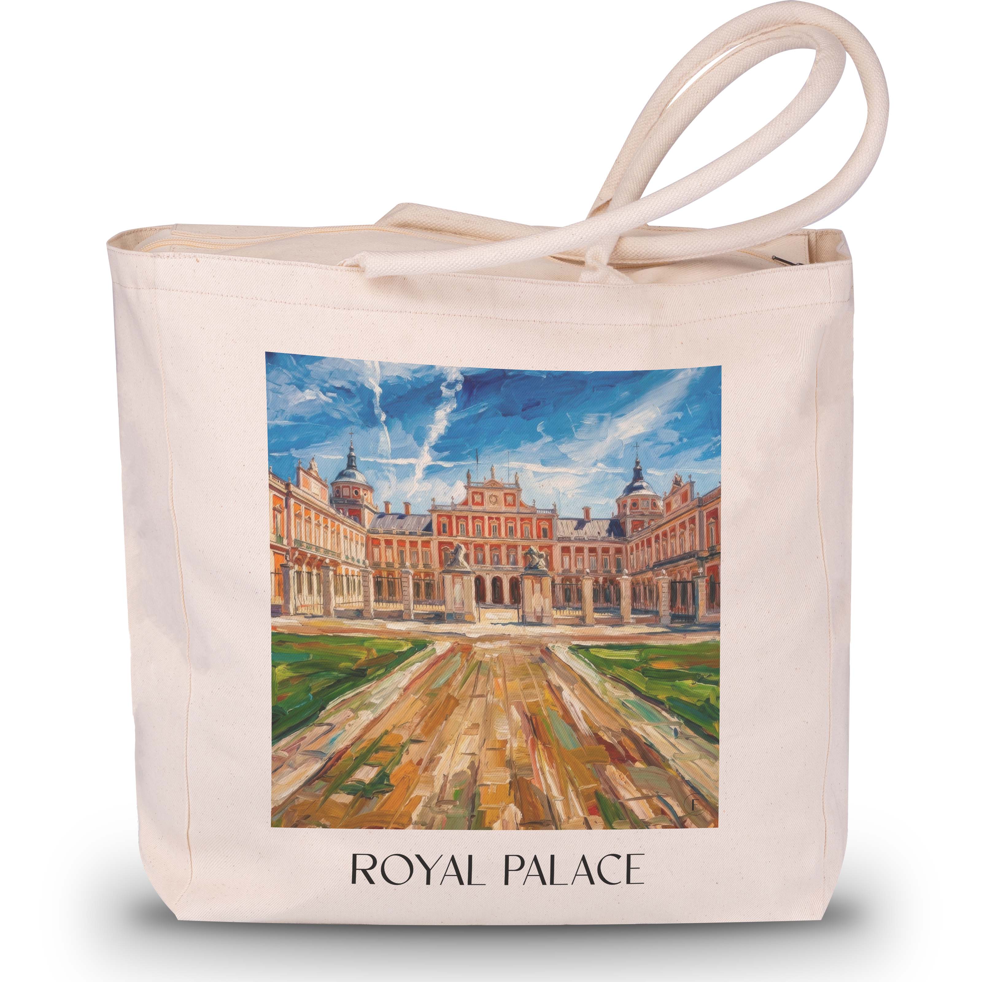 Palacio Real Shopping Tasche - Aranjuez - Spanien Tote Bag - Einkaufstasche im Ölgemälde Stil - favplace