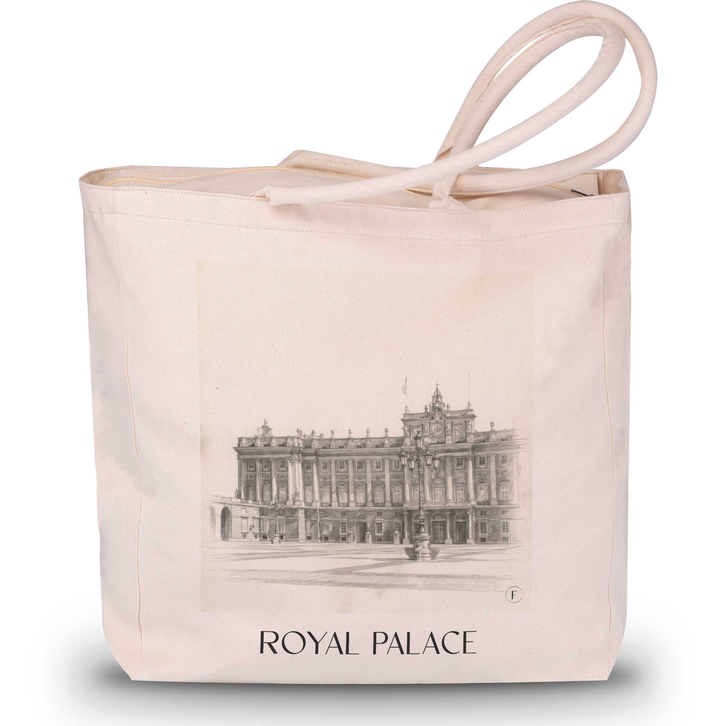 Palacio Real Shopping Tasche - Madrid - Spanien Tote Bag - Einkaufstasche im Zeichnung Stil