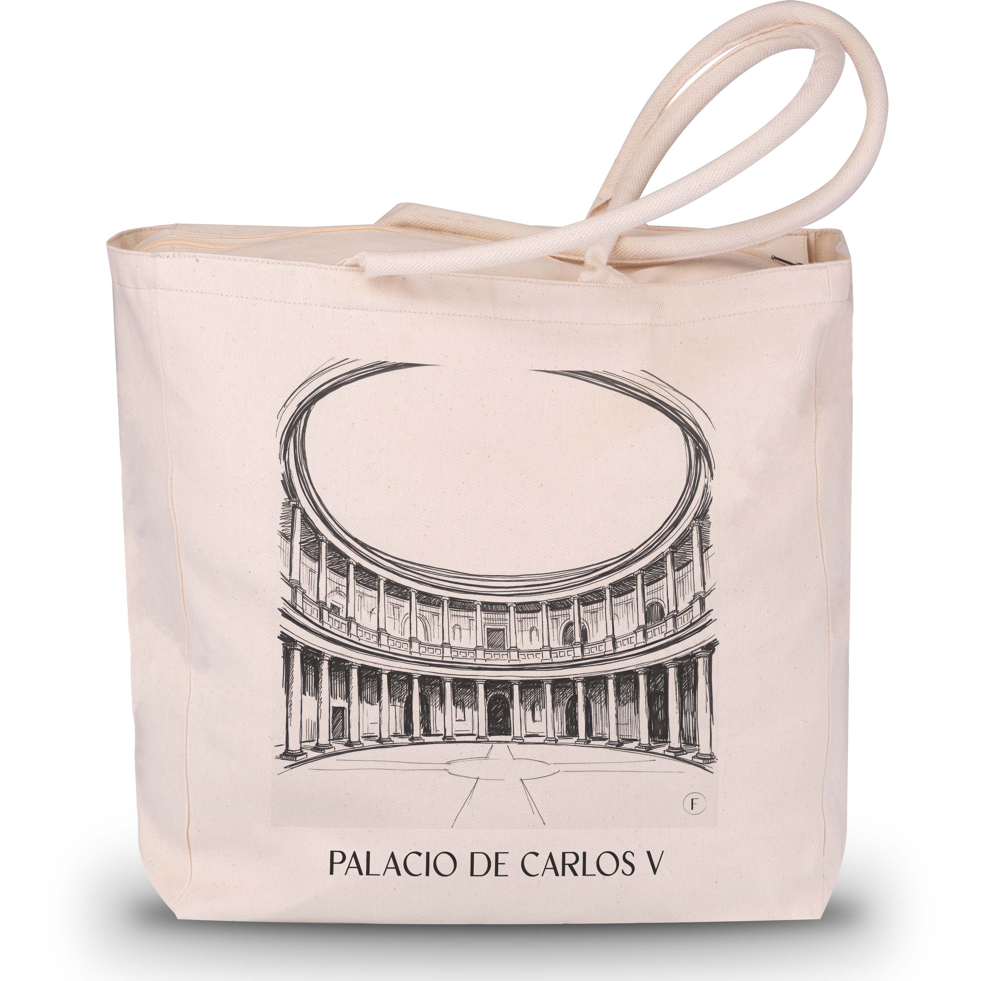 palacio-de-carlos-v-granada-spanien-einkaufstasche-skizze