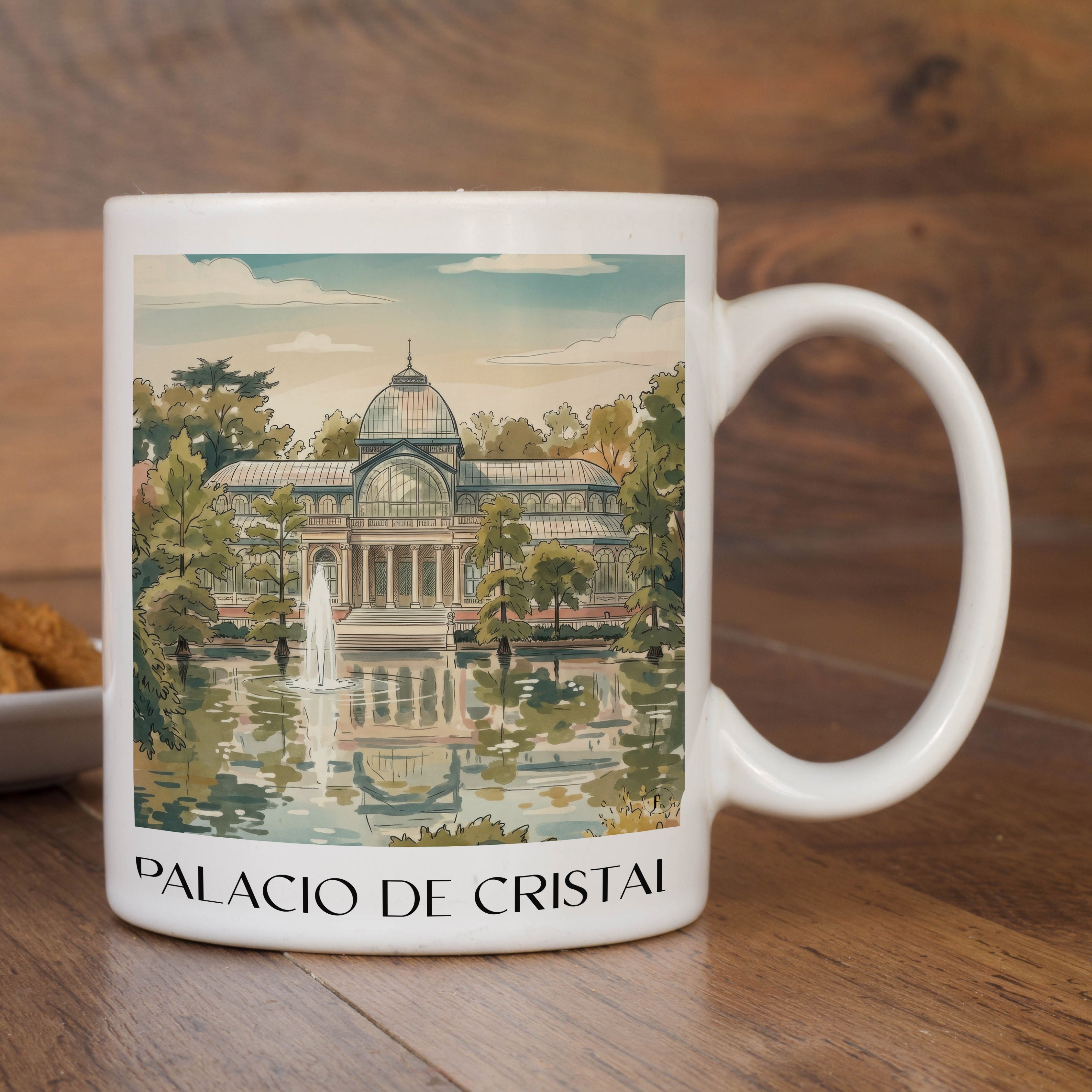 palacio-de-cristal-madrid-spanien-kaffeebecher-aquarell