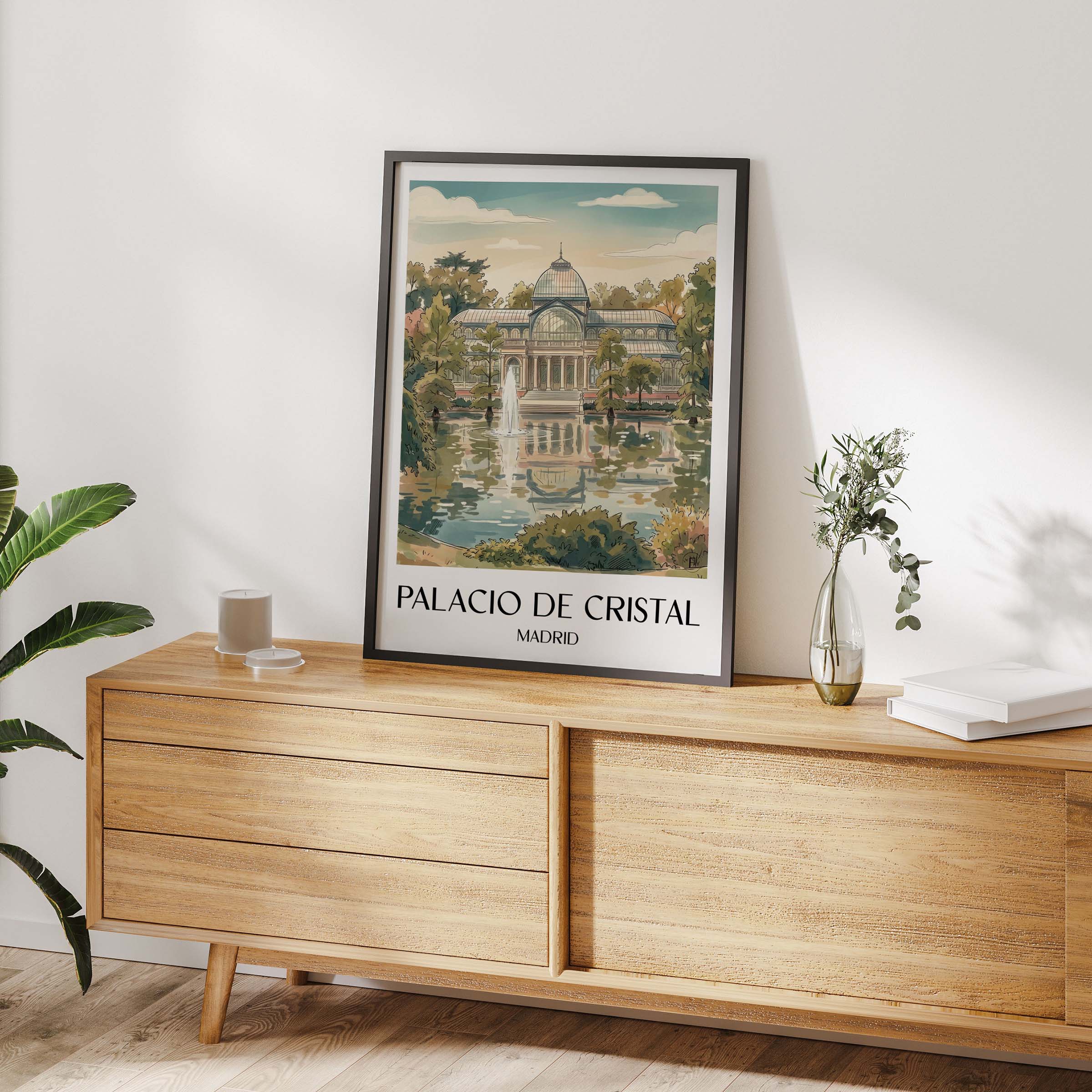 palacio-de-cristal-madrid-spanien-poster-aquarell