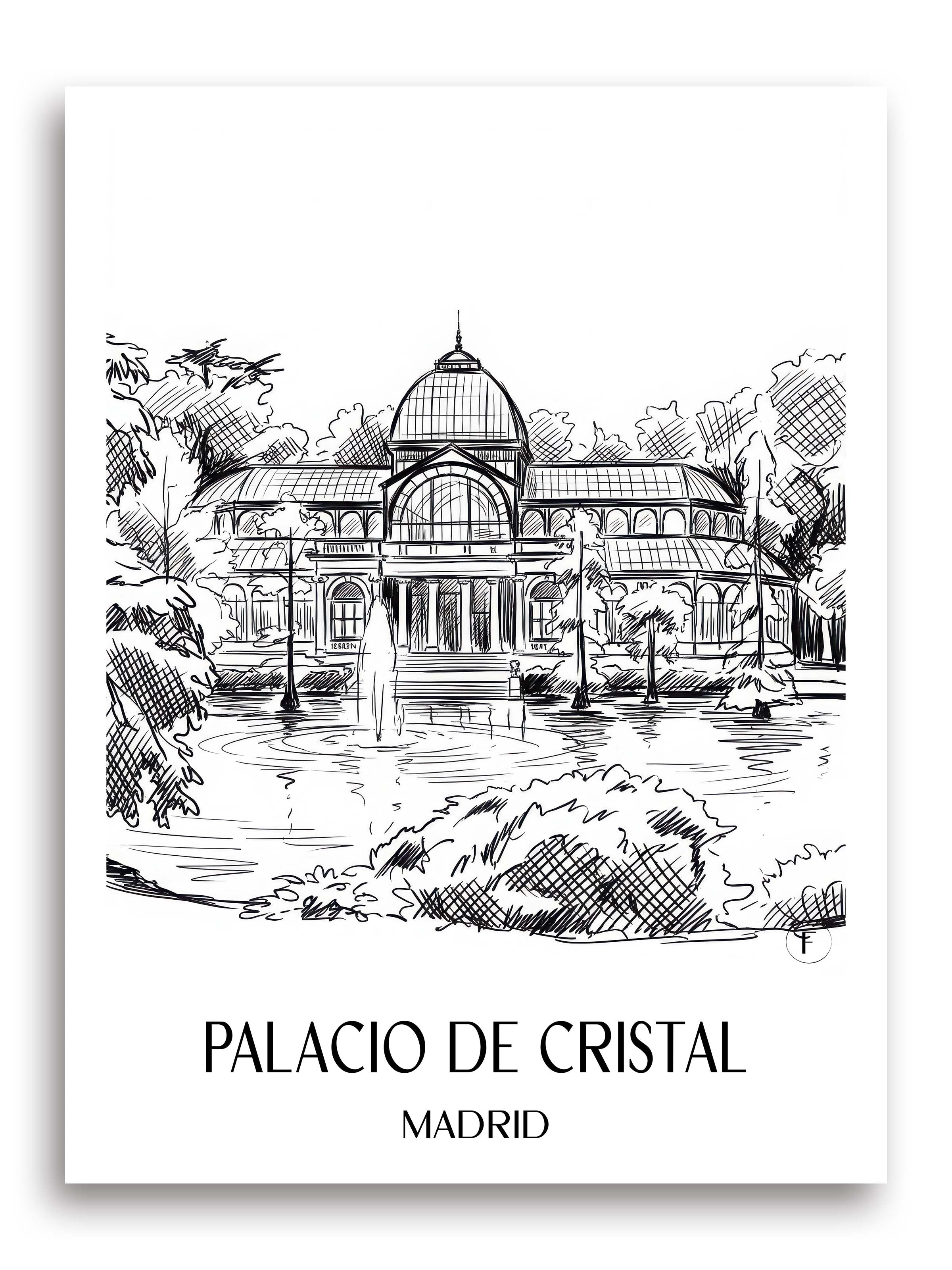 palacio-de-cristal-madrid-spanien-poster-skizze