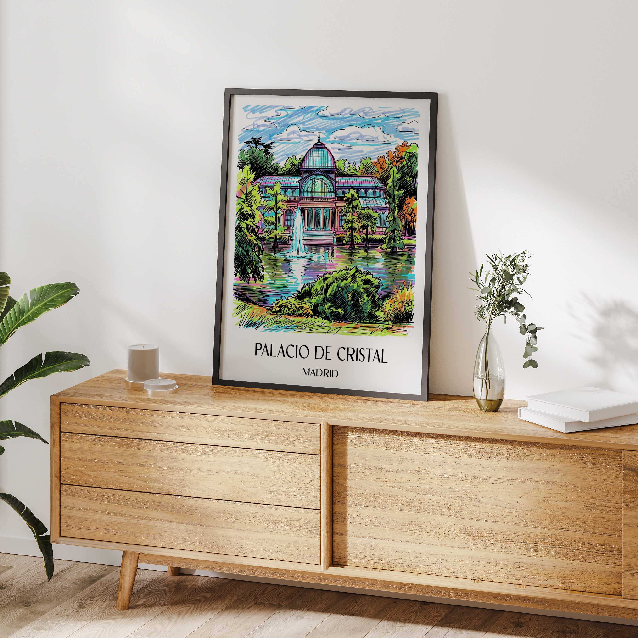 palacio-de-cristal-madrid-spanien-poster-graffiti