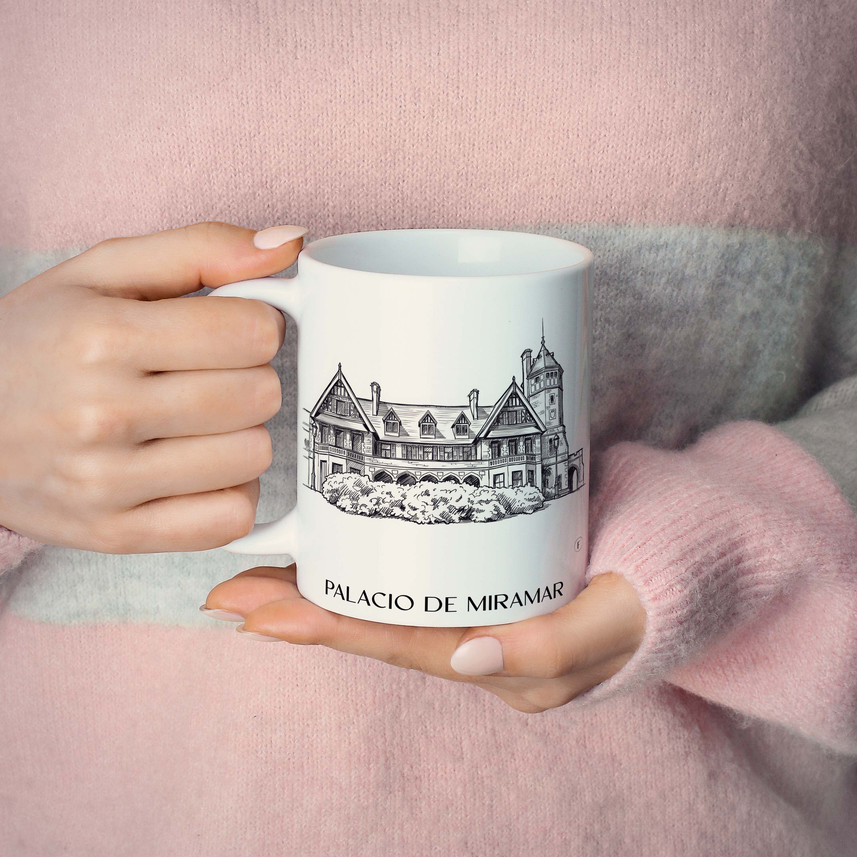 palacio-de-miramar-san-sebastián-spanien-kaffeebecher-skizze
