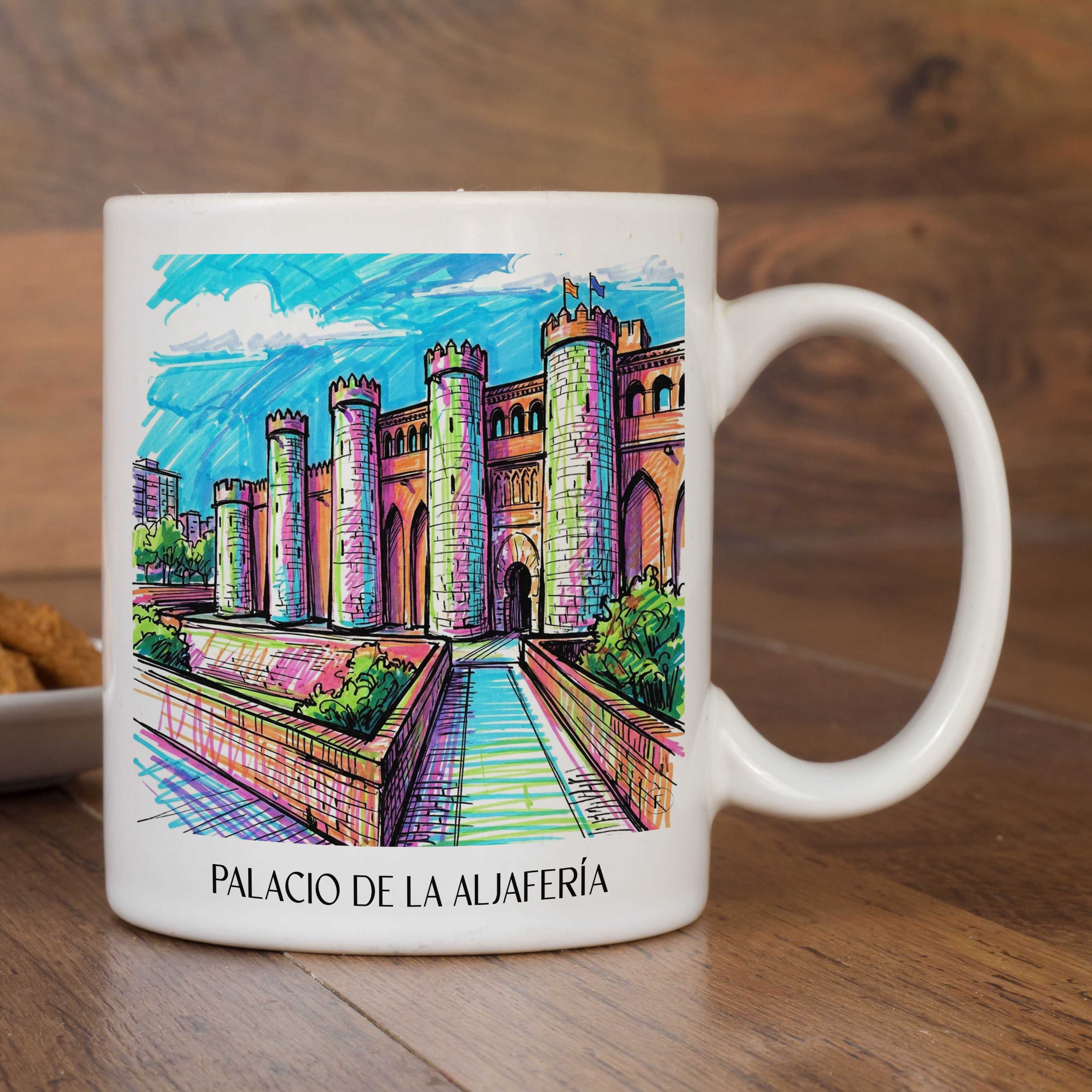 palacio-de-la-aljafería-zaragoza-spanien-kaffeebecher-graffiti