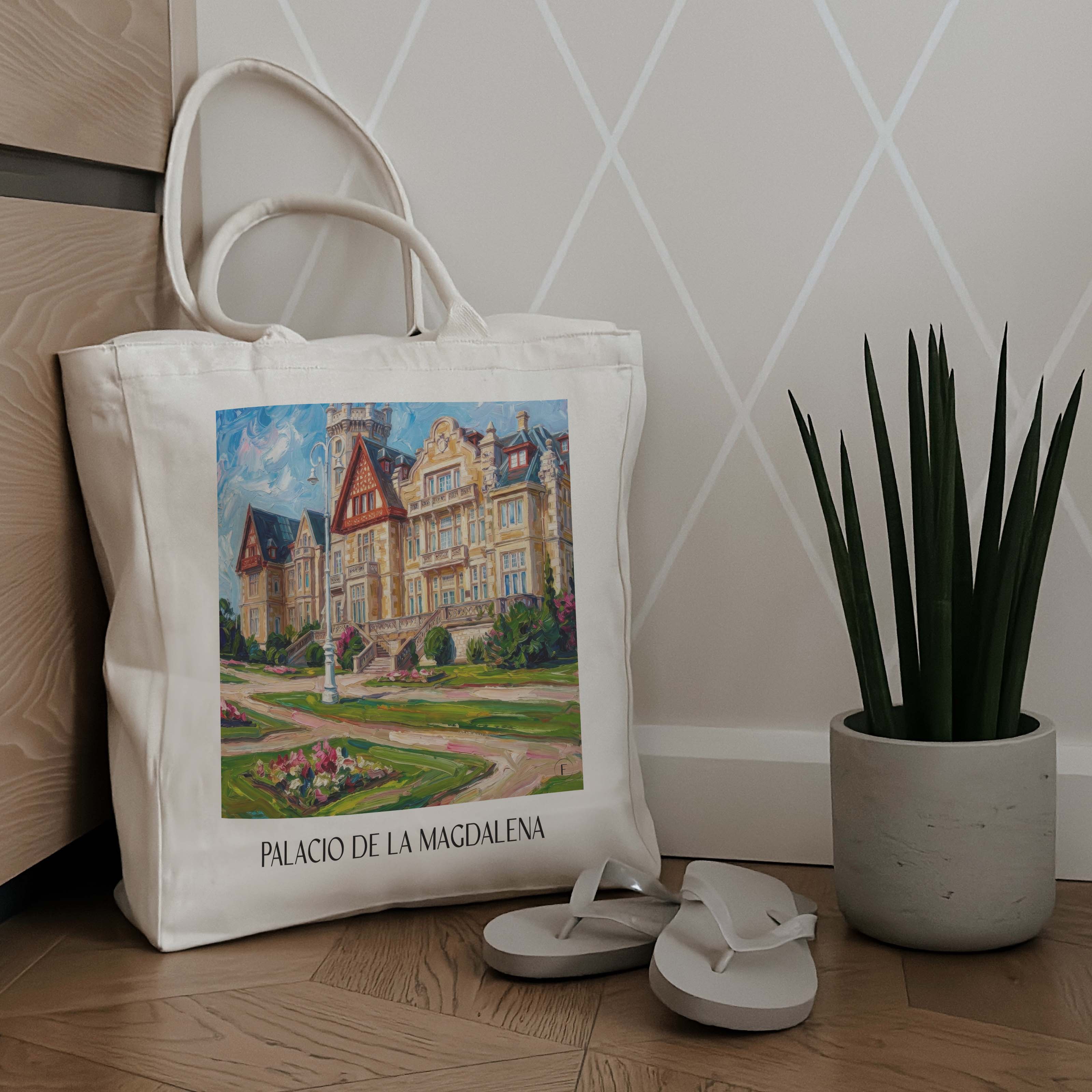 palacio-de-la-magdalena-santander-spanien-einkaufstasche-oil-painting-oelgemaelde