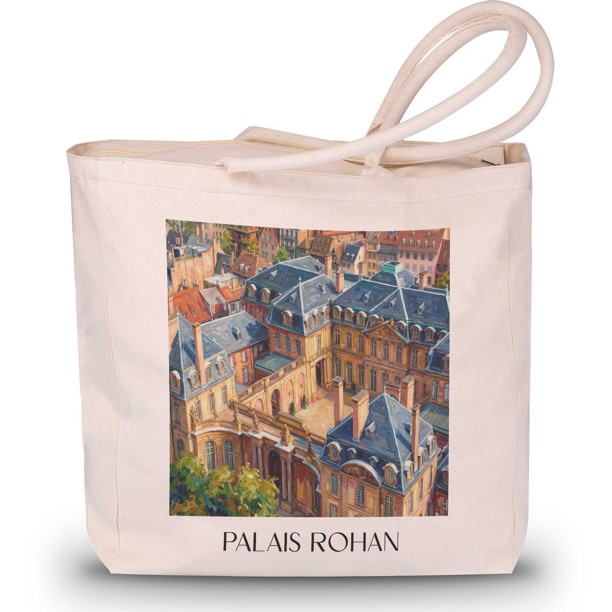 Palais Rohan Shopping Tasche - Strasbourg - Frankreich Tote Bag - Einkaufstasche im Ölgemälde Stil - favplace