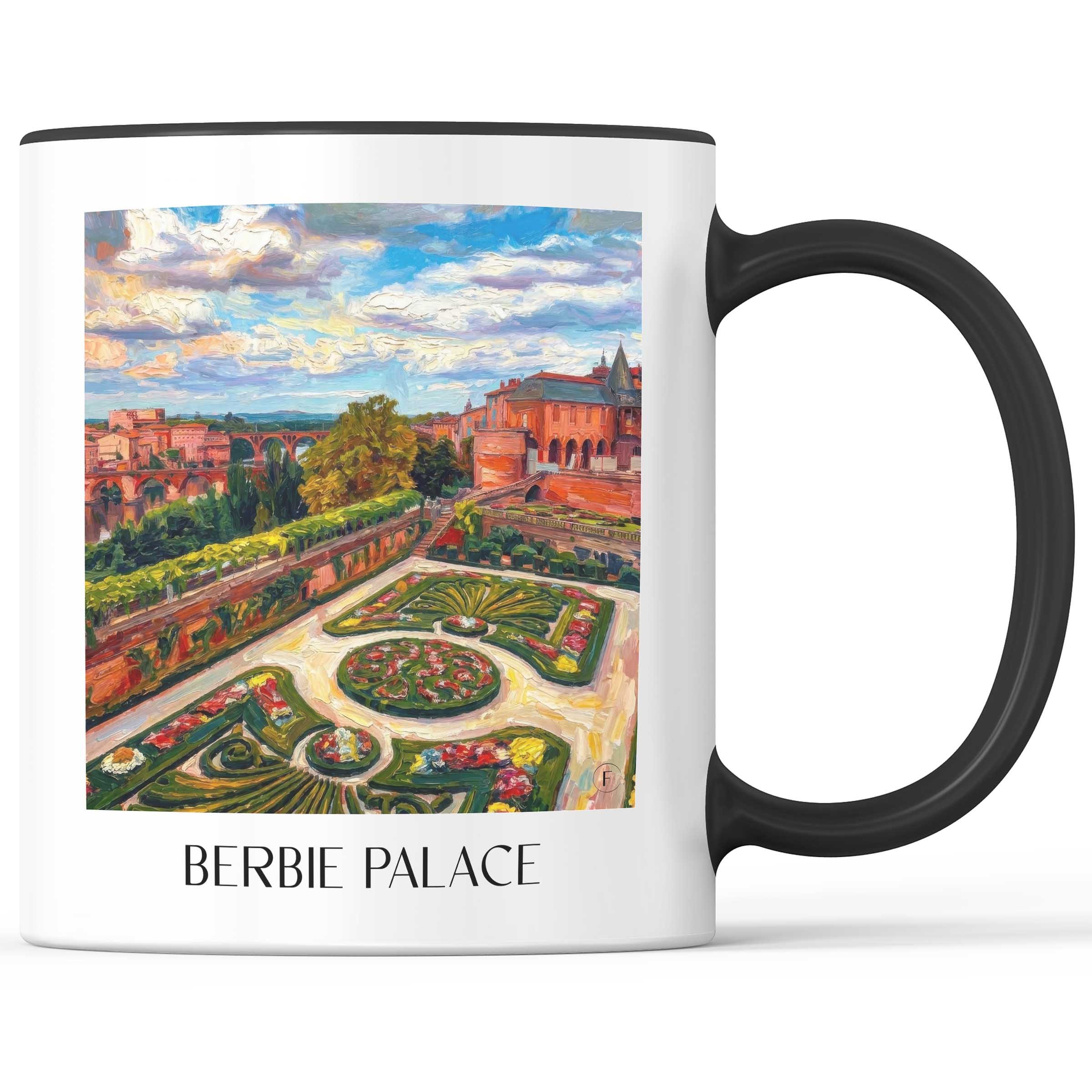 Palais de la Berbie Kaffeebecher - Albi - Frankreich Becher - Kaffeetasse im Ölgemälde Stil - favplace