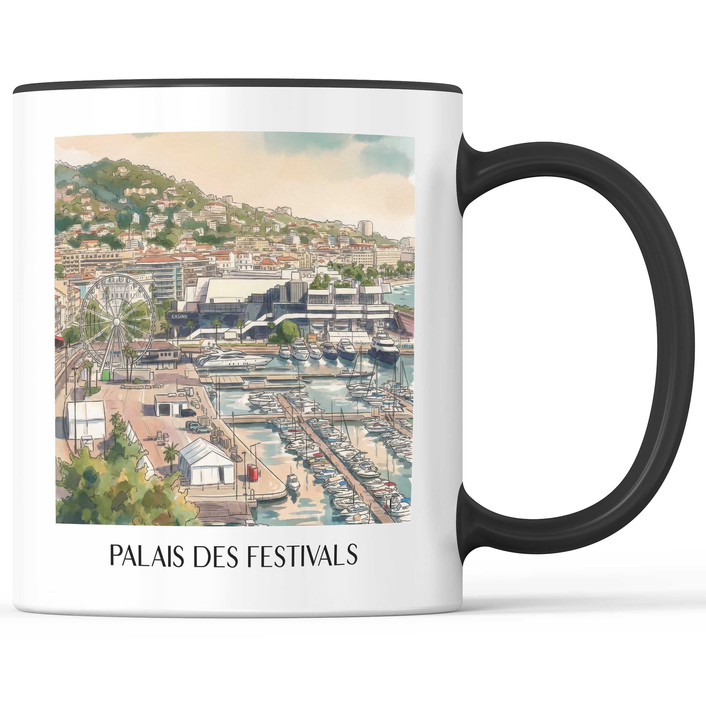 palais-des-festivals-cannes-frankreich-kaffeebecher-aquarell