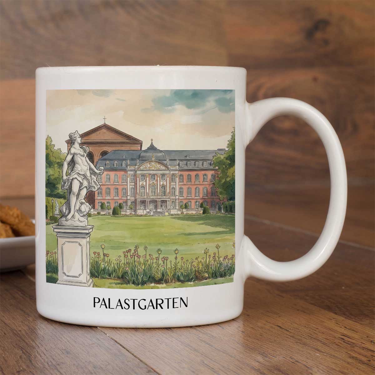 palastgarten-trier-deutschland-kaffeebecher-aquarell