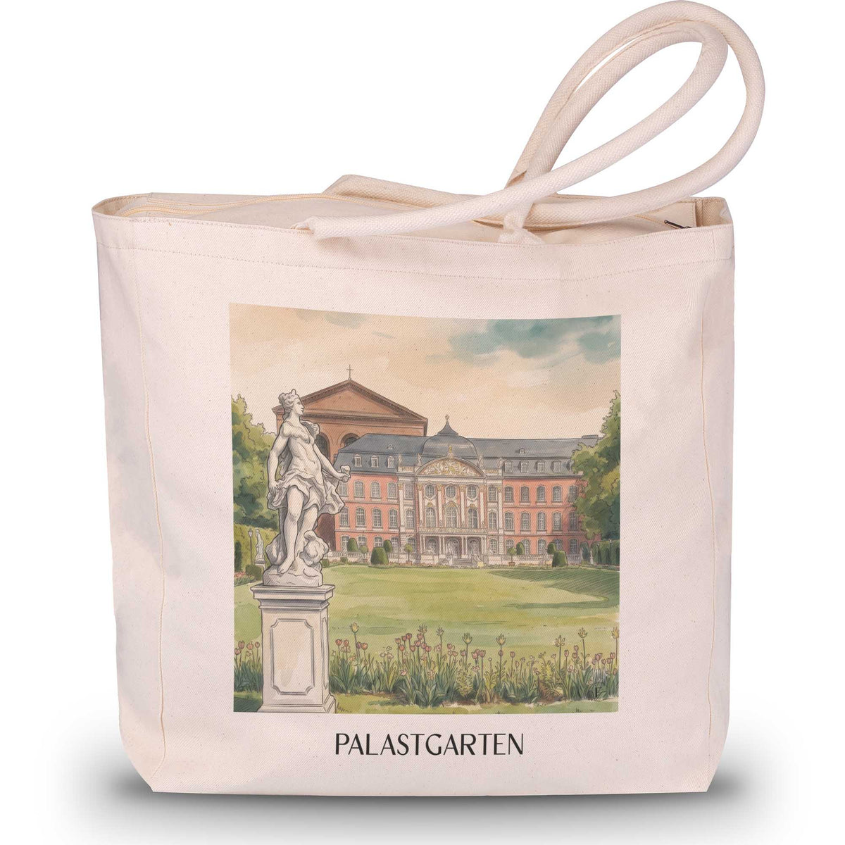 palastgarten-trier-deutschland-einkaufstasche-aquarell