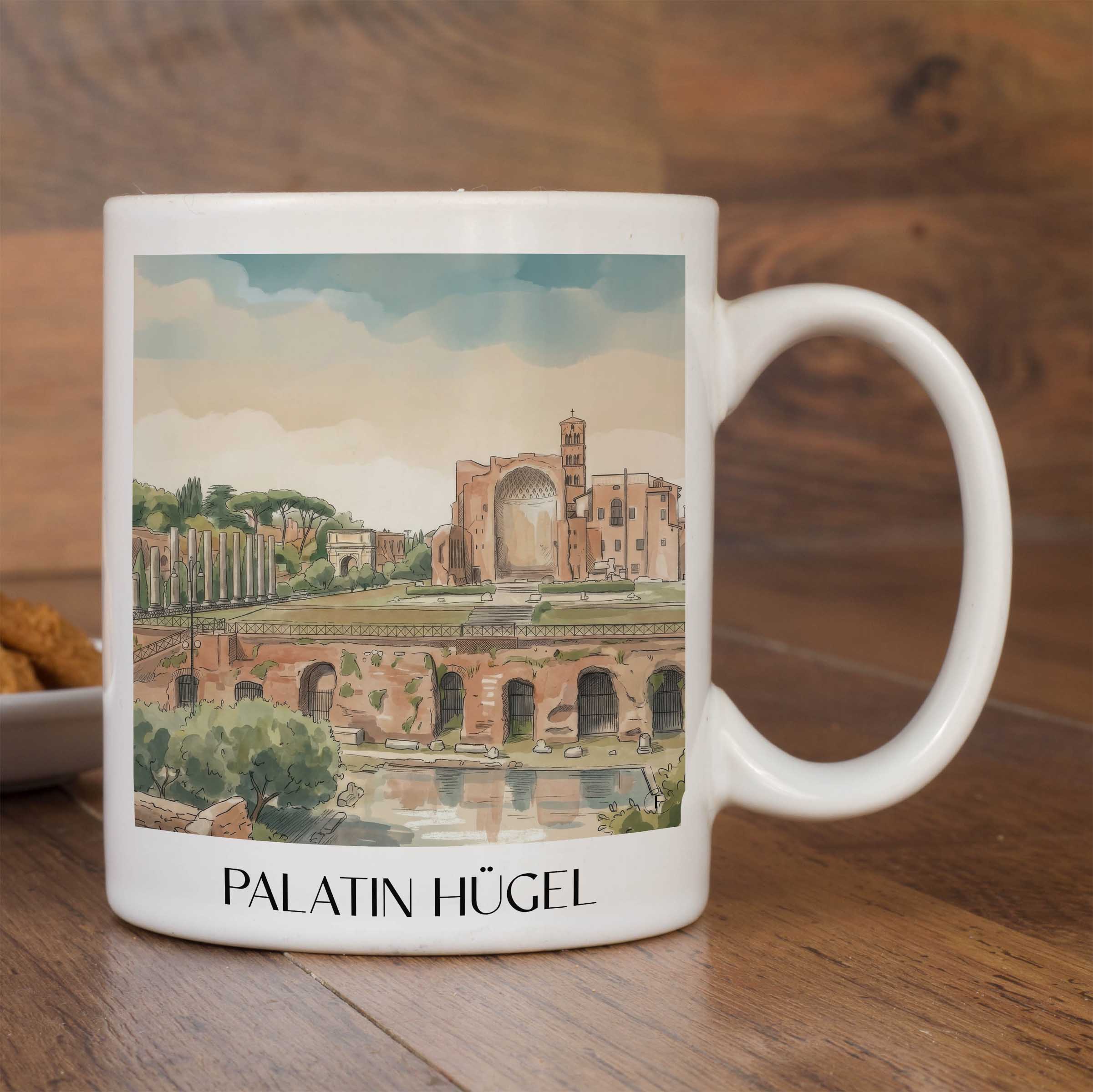 palatin-hügel-rom-italien-kaffeebecher-aquarell